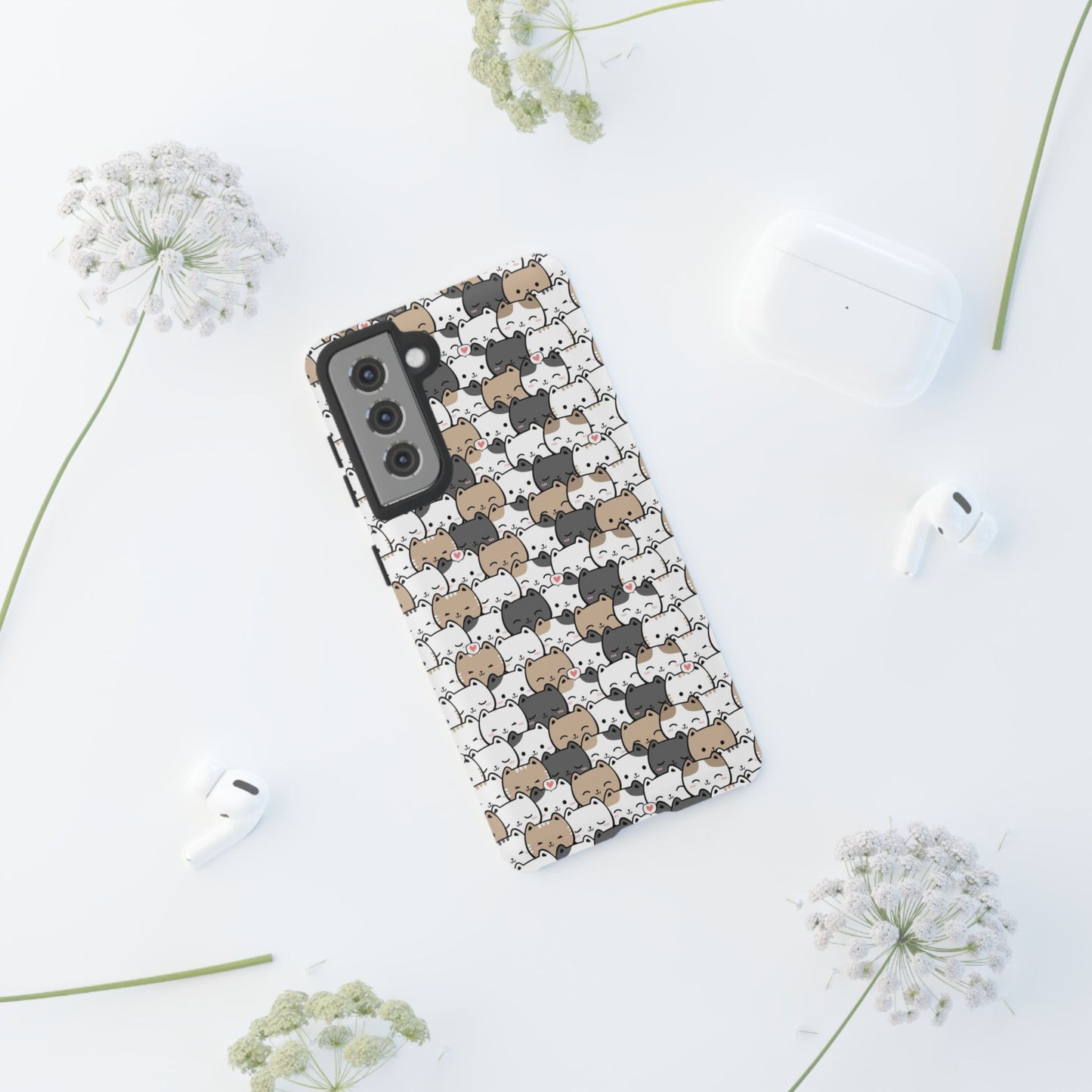 Tough Phone Case, Glossy Cute Finish, Durable and Stylish Design, Trendy Smartphone Protection