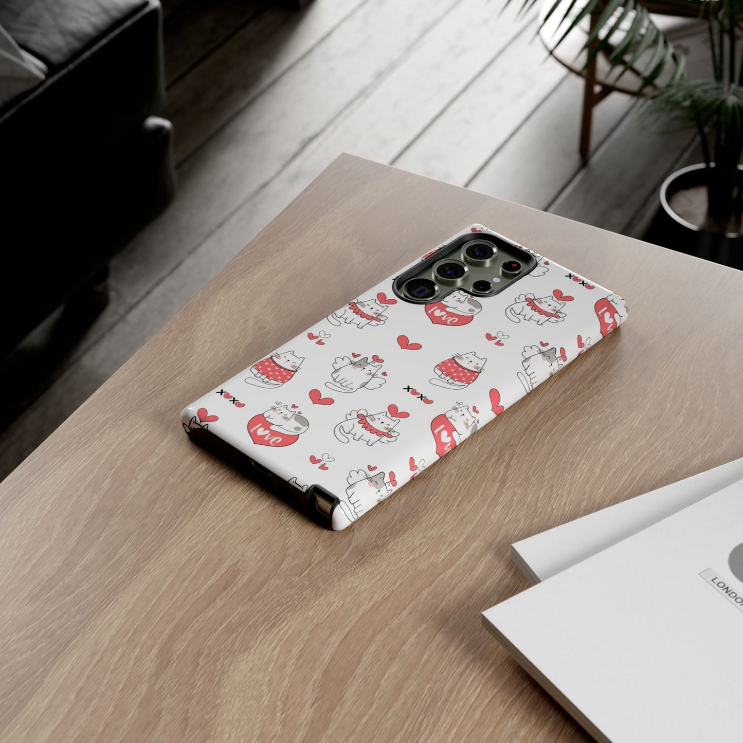 Durable Tough Phone Case, Trendy Glossy Cover, Stylish Cute Design, Perfect for Smartphone Protection