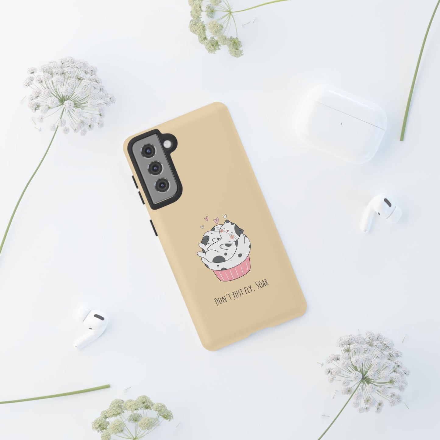 Tough Phone Case, Glossy Cute Design, Durable and Stylish, Trendy Smartphone Cover for Daily Use