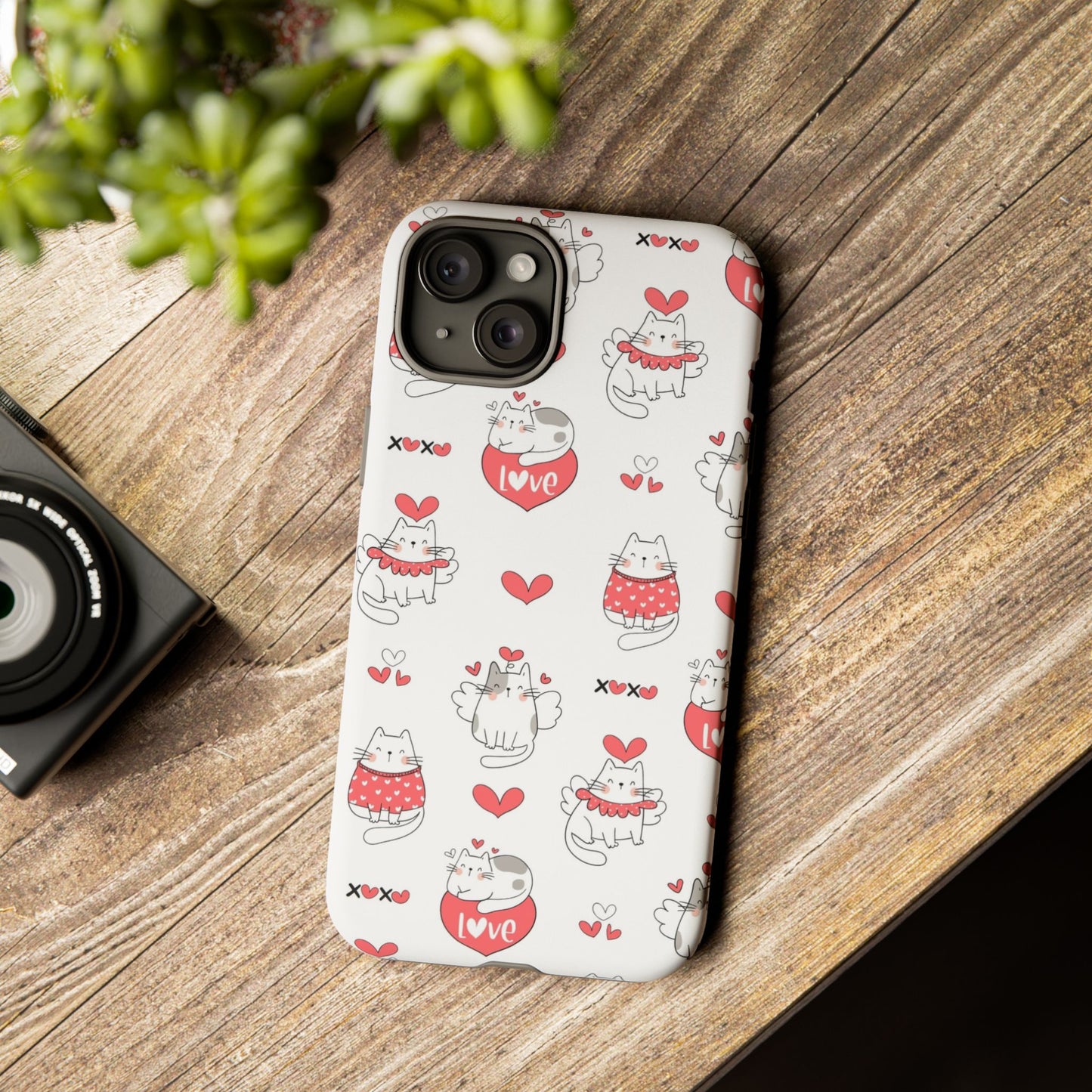 Durable Tough Phone Case, Trendy Glossy Cover, Stylish Cute Design, Perfect for Smartphone Protection