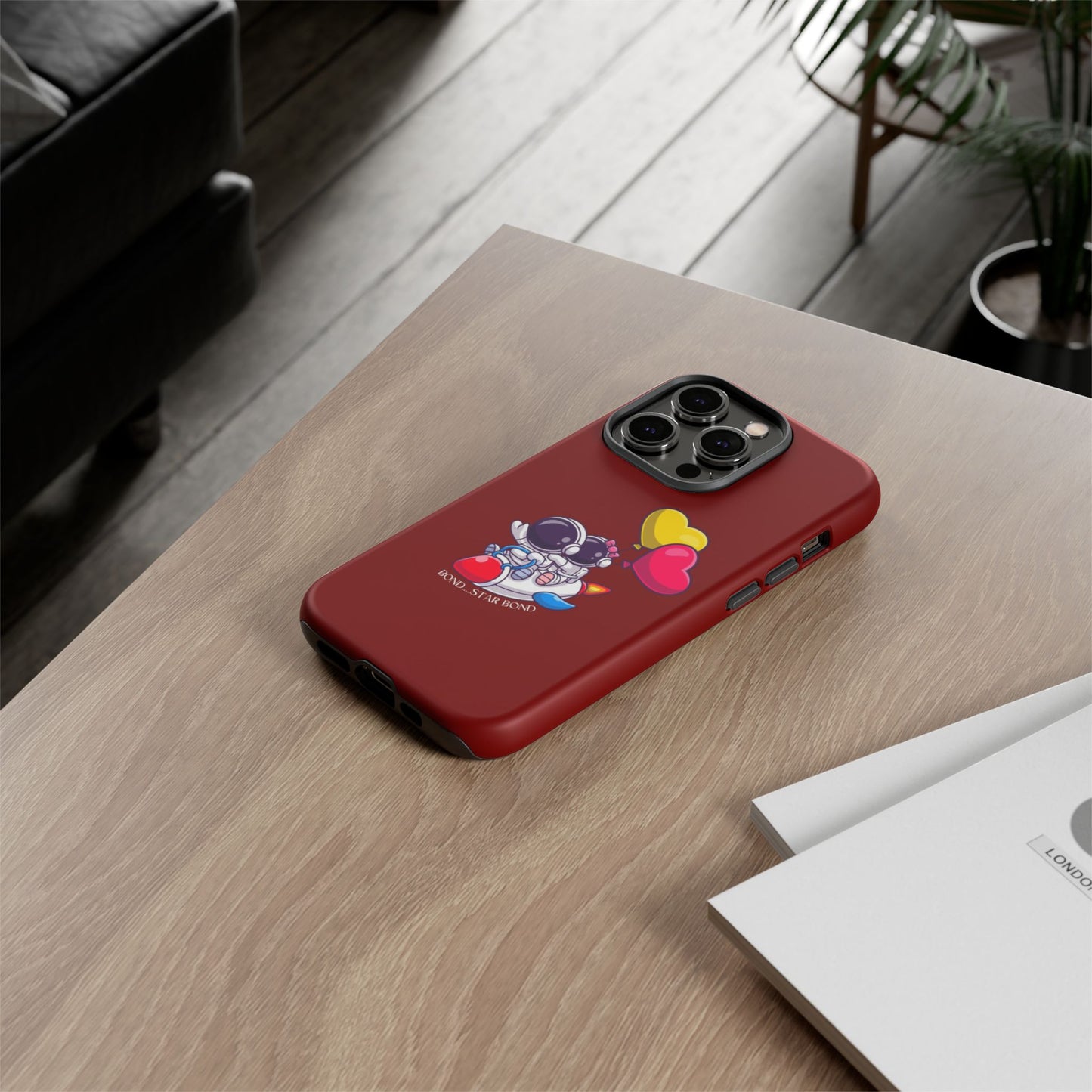 Cute Astronaut Phone Case - Love in Space Design for Couples