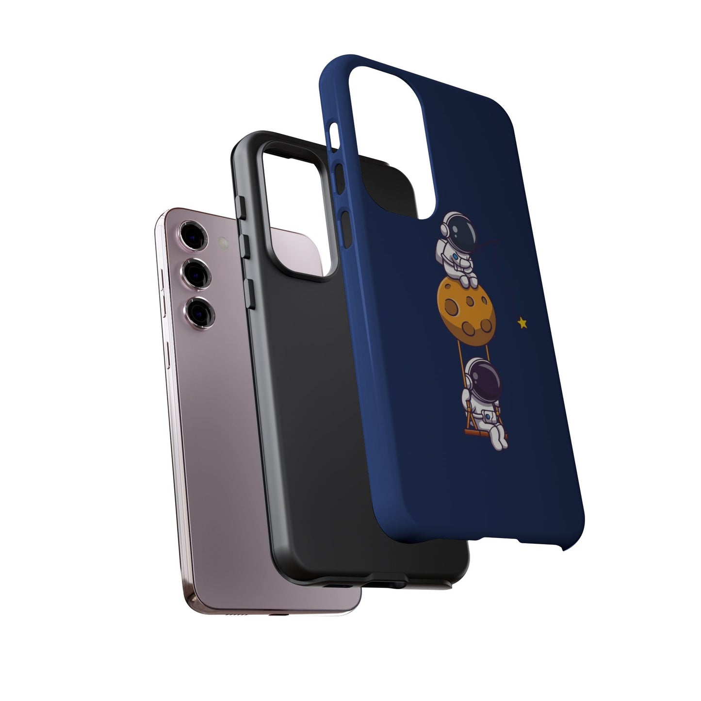 Astronaut Adventure Phone Case - Galaxy Design with Space Explorers