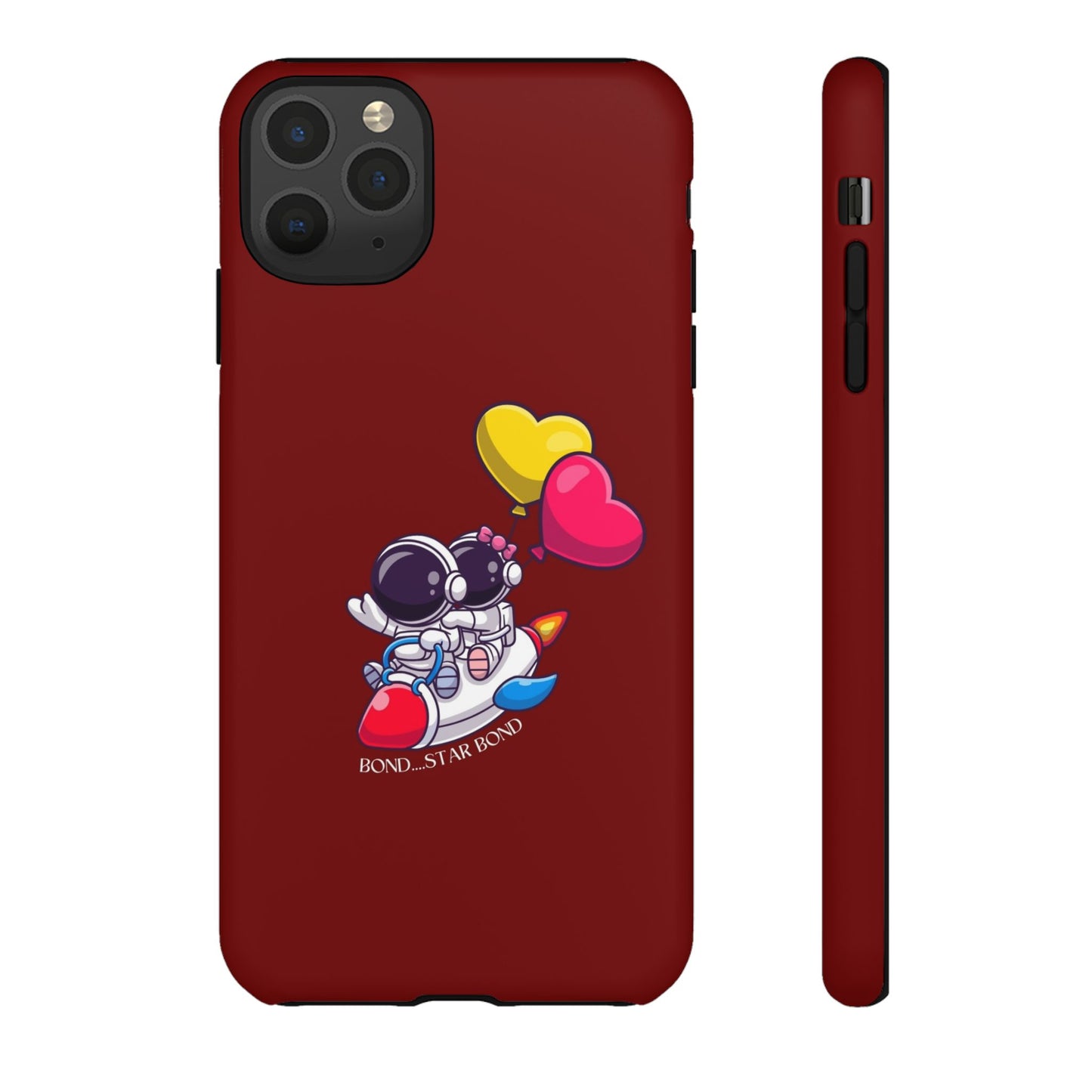 Cute Astronaut Phone Case - Love in Space Design for Couples