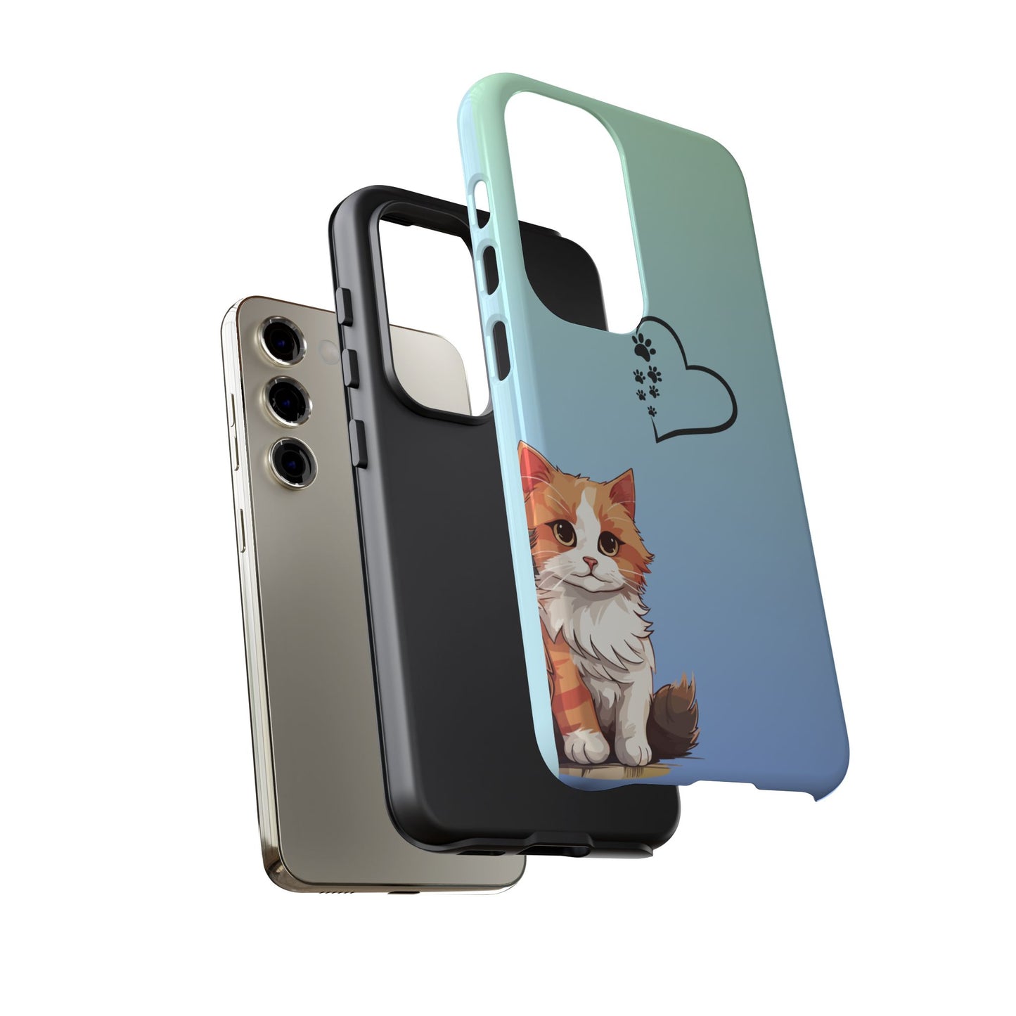 Trendy Tough Phone Case, Glossy Finish, Durable and Stylish, Cute Design for Smartphone Protection
