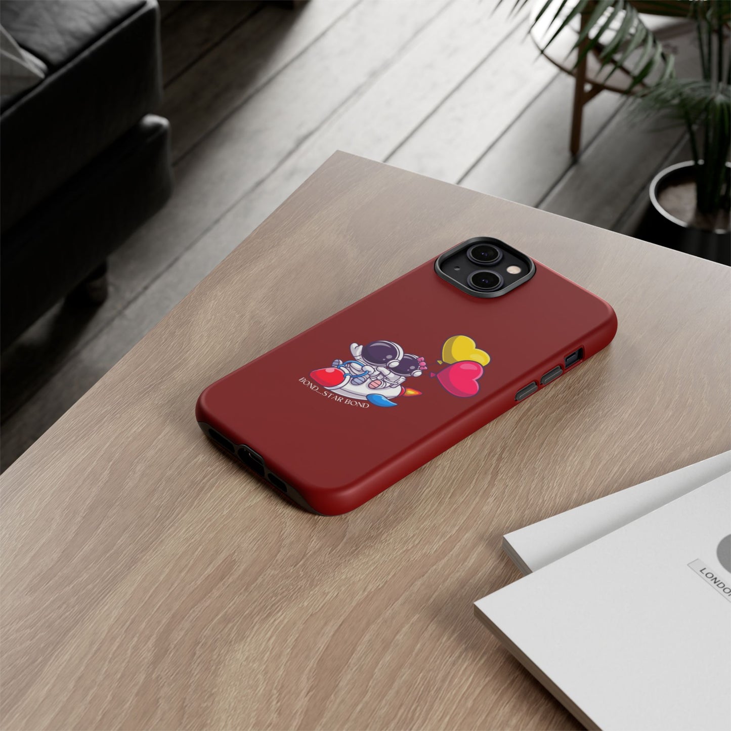 Cute Astronaut Phone Case - Love in Space Design for Couples