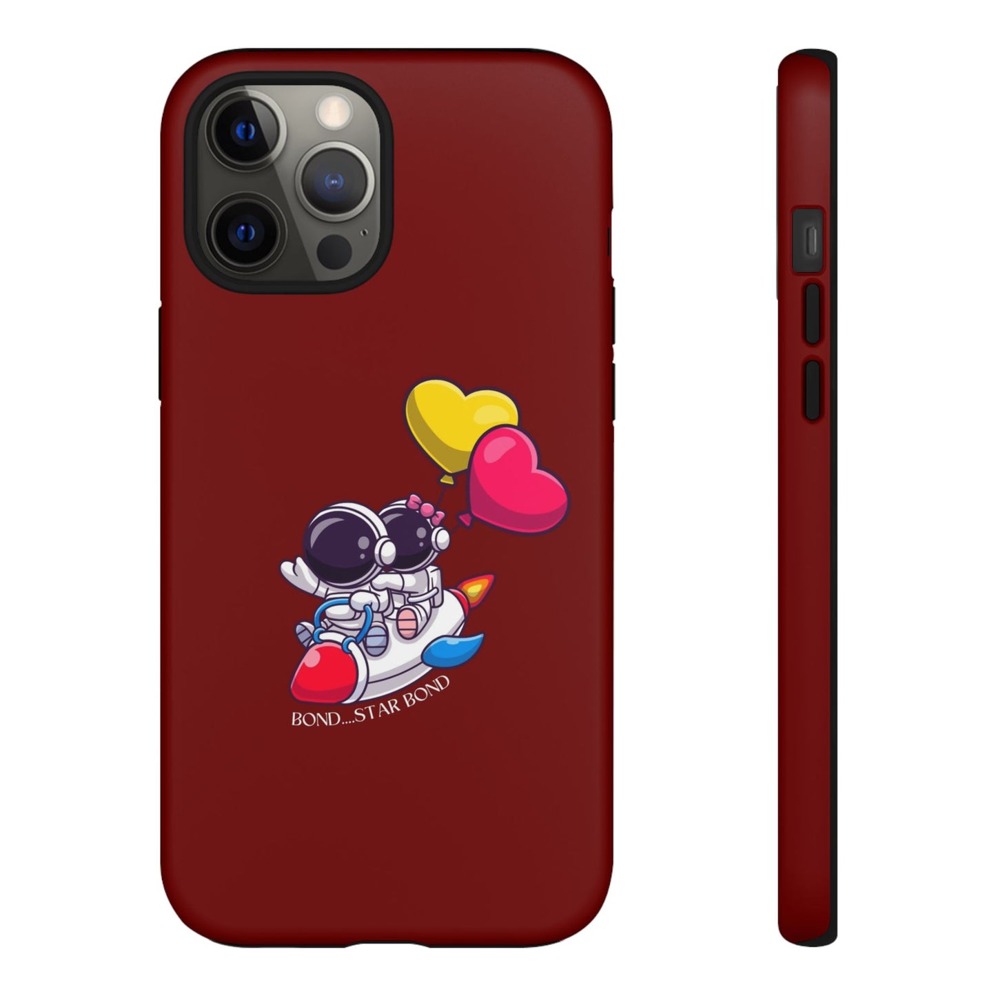 Cute Astronaut Phone Case - Love in Space Design for Couples