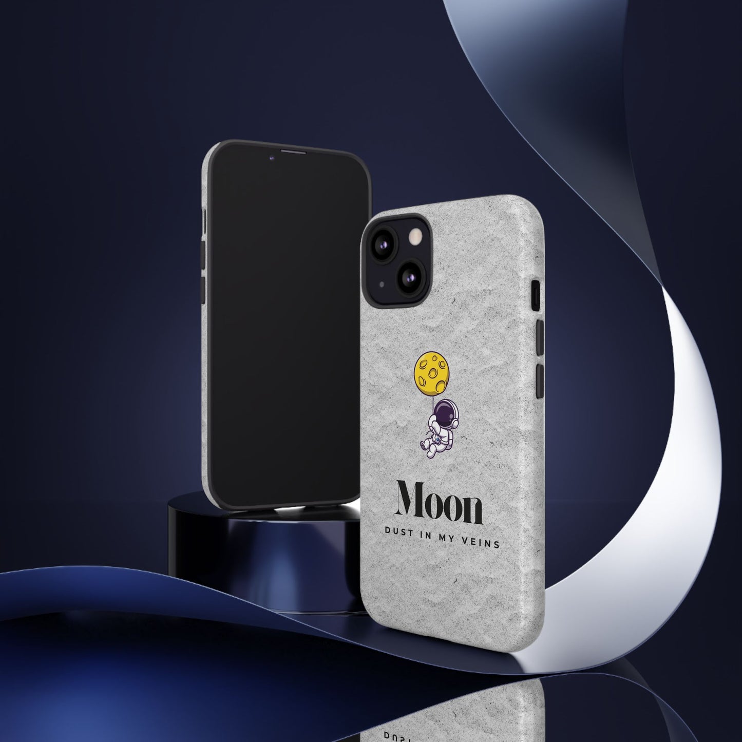 Astronaut Moon Phone Case - "Dust in My Veins" Durable Tough Case