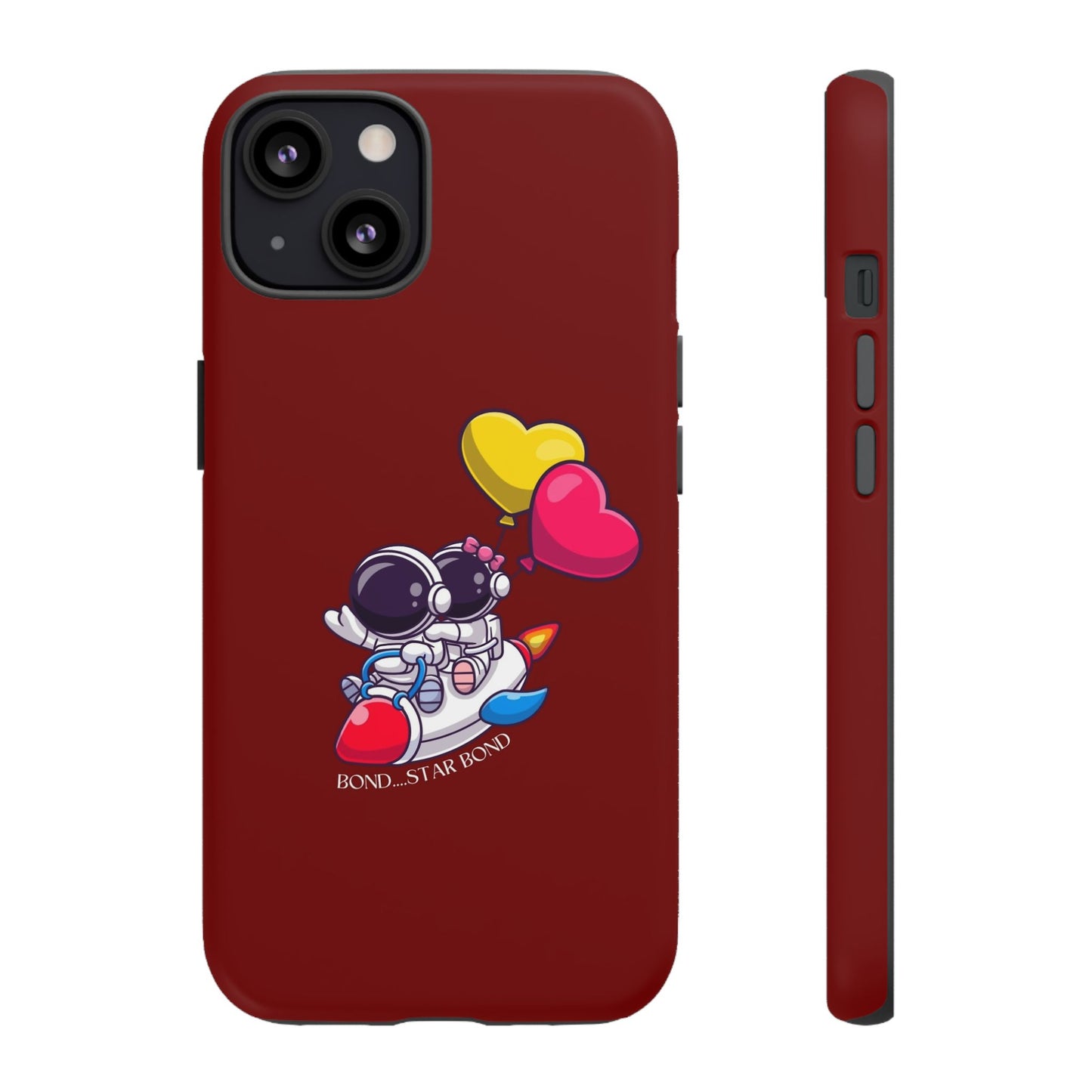 Cute Astronaut Phone Case - Love in Space Design for Couples