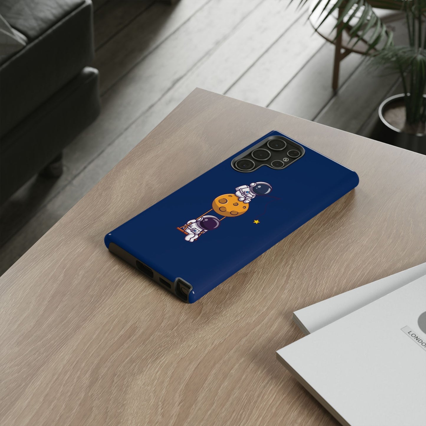 Astronaut Adventure Phone Case - Galaxy Design with Space Explorers