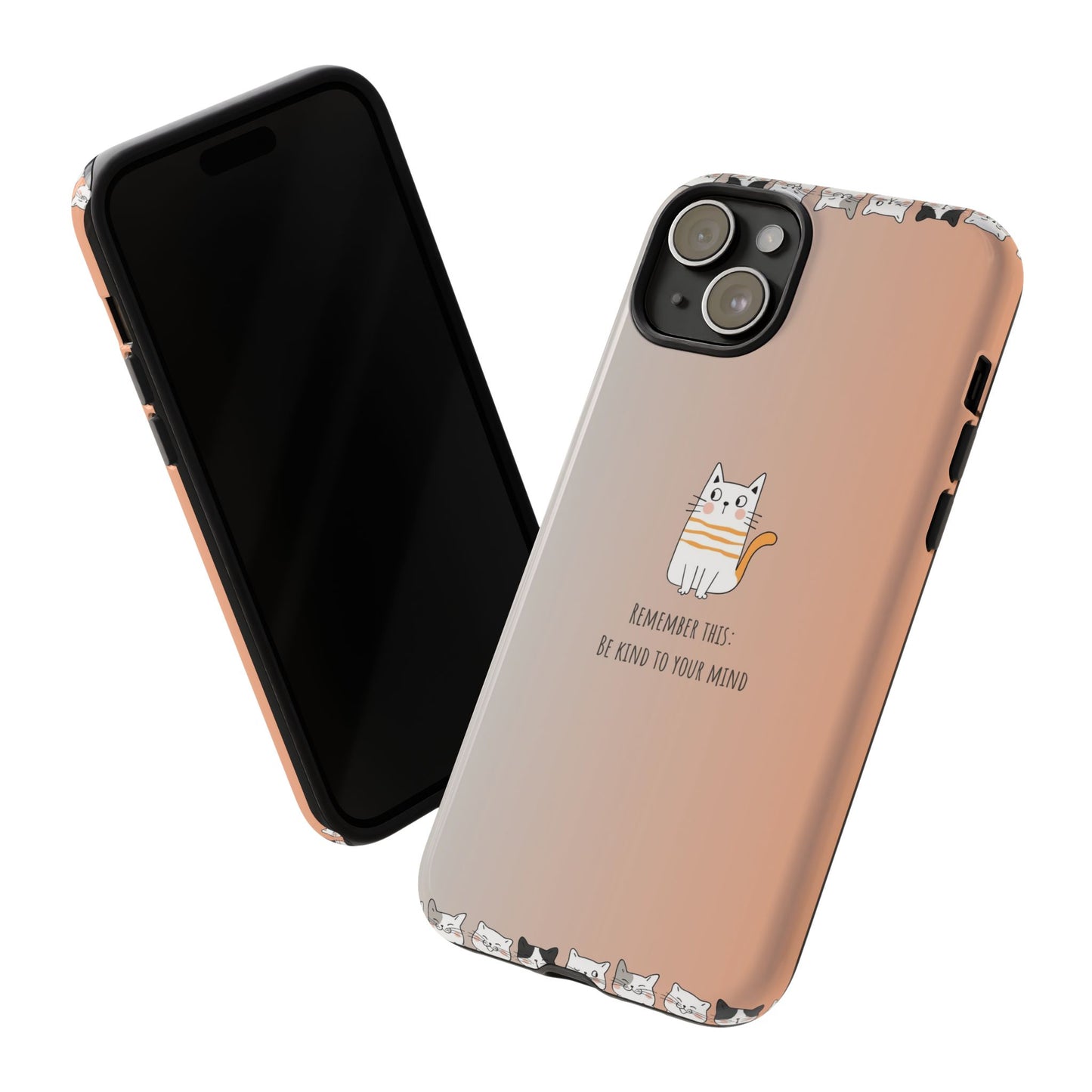 Durable Tough Phone Case, Cute Stylish Design, Glossy Trendy Cover for Smartphone Protection