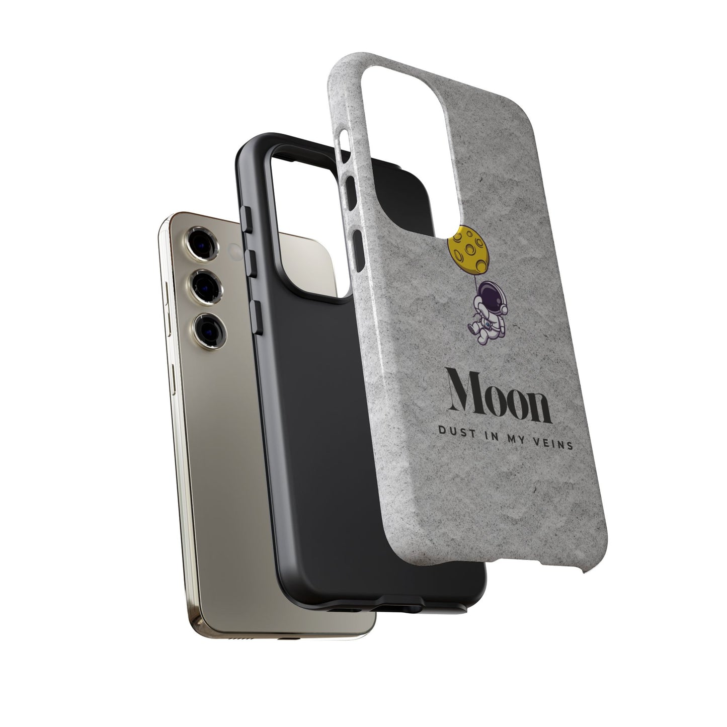 Astronaut Moon Phone Case - "Dust in My Veins" Durable Tough Case
