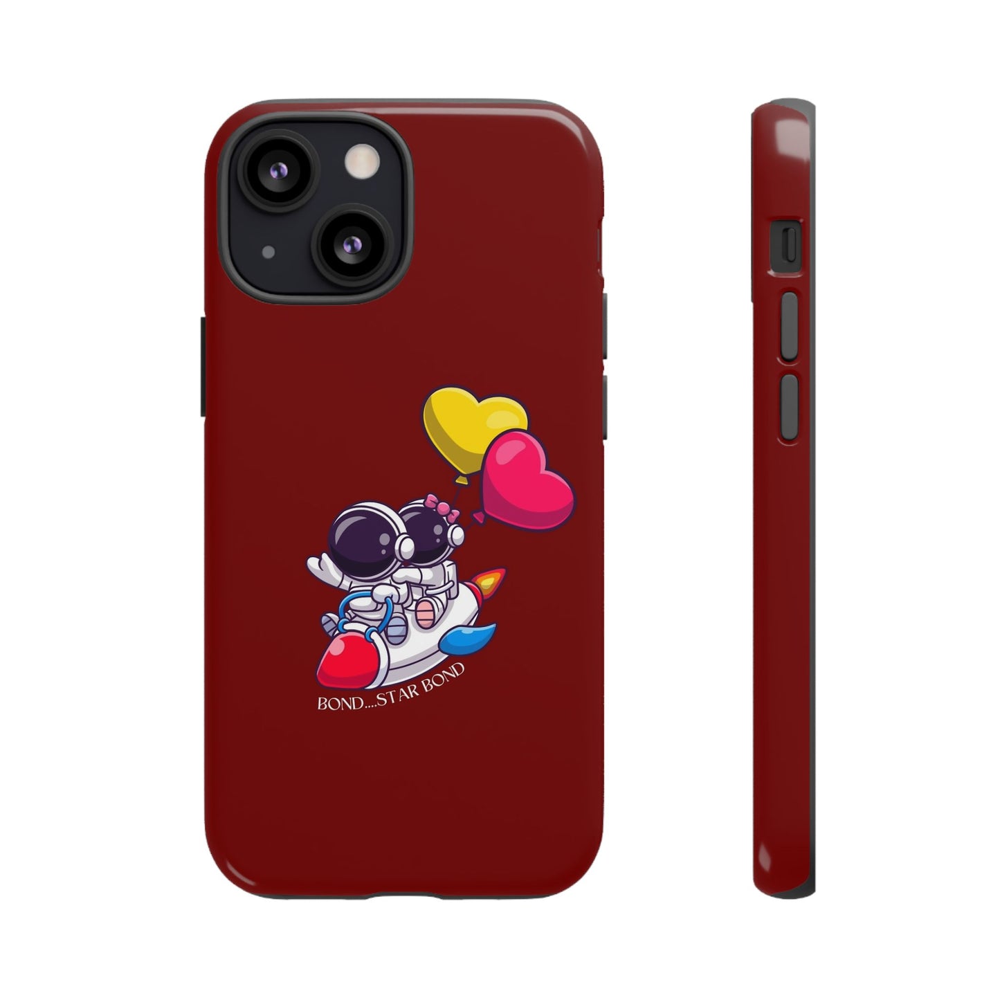 Cute Astronaut Phone Case - Love in Space Design for Couples