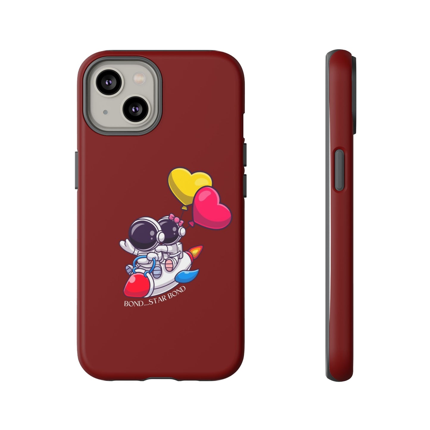 Cute Astronaut Phone Case - Love in Space Design for Couples