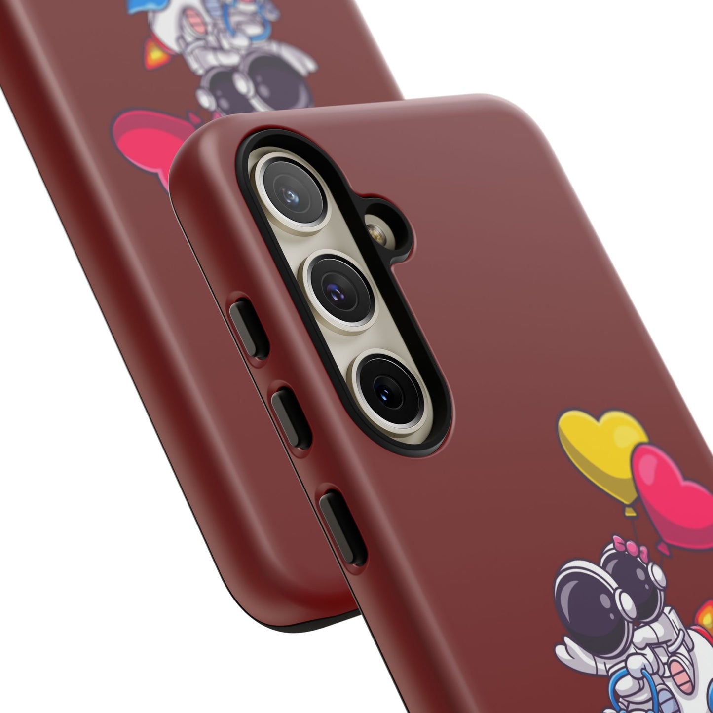 Cute Astronaut Phone Case - Love in Space Design for Couples