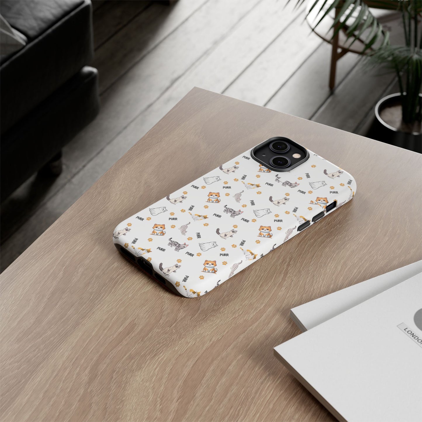 Tough Phone Case, Glossy Finish, Trendy and Cute, Durable Smartphone Protection for Daily Us