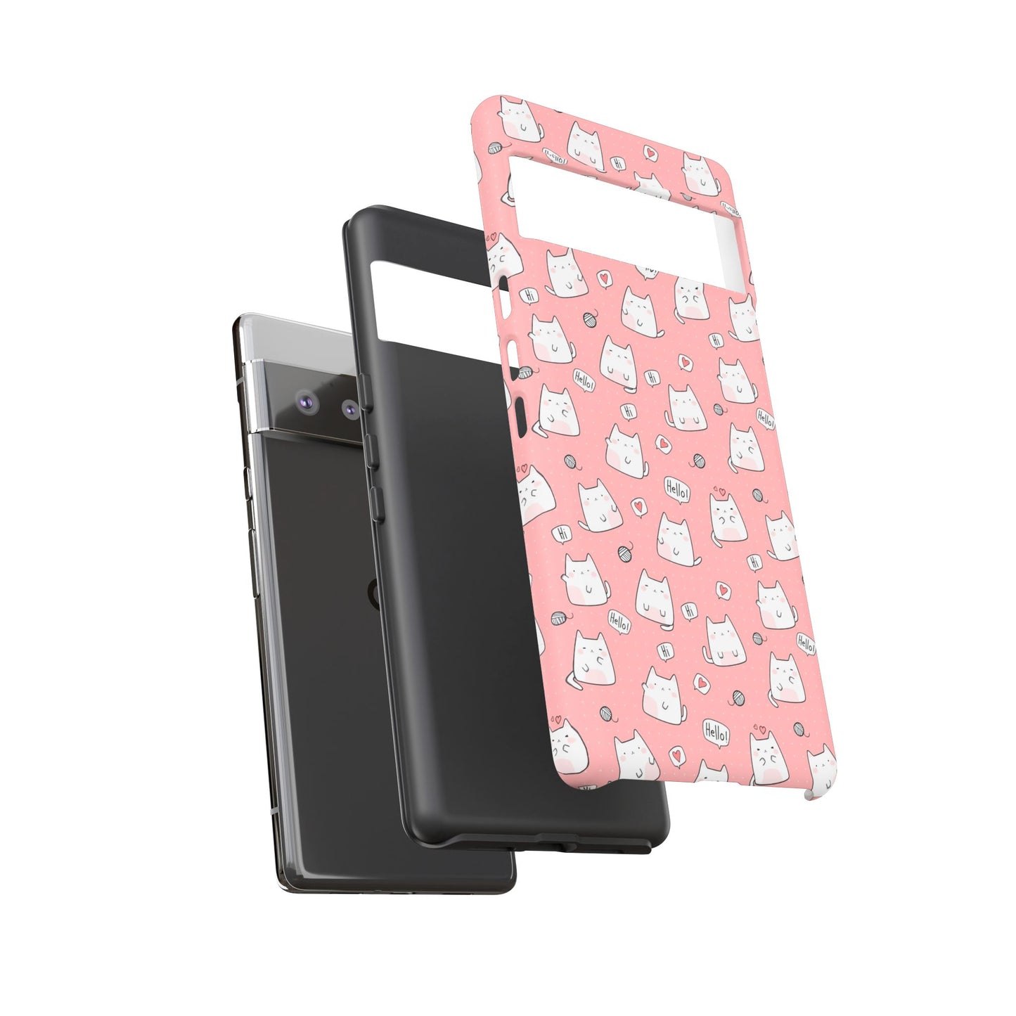 Tough Phone Case, Durable Glossy Cover, Trendy Stylish Design, Cute Protection for Smartphones