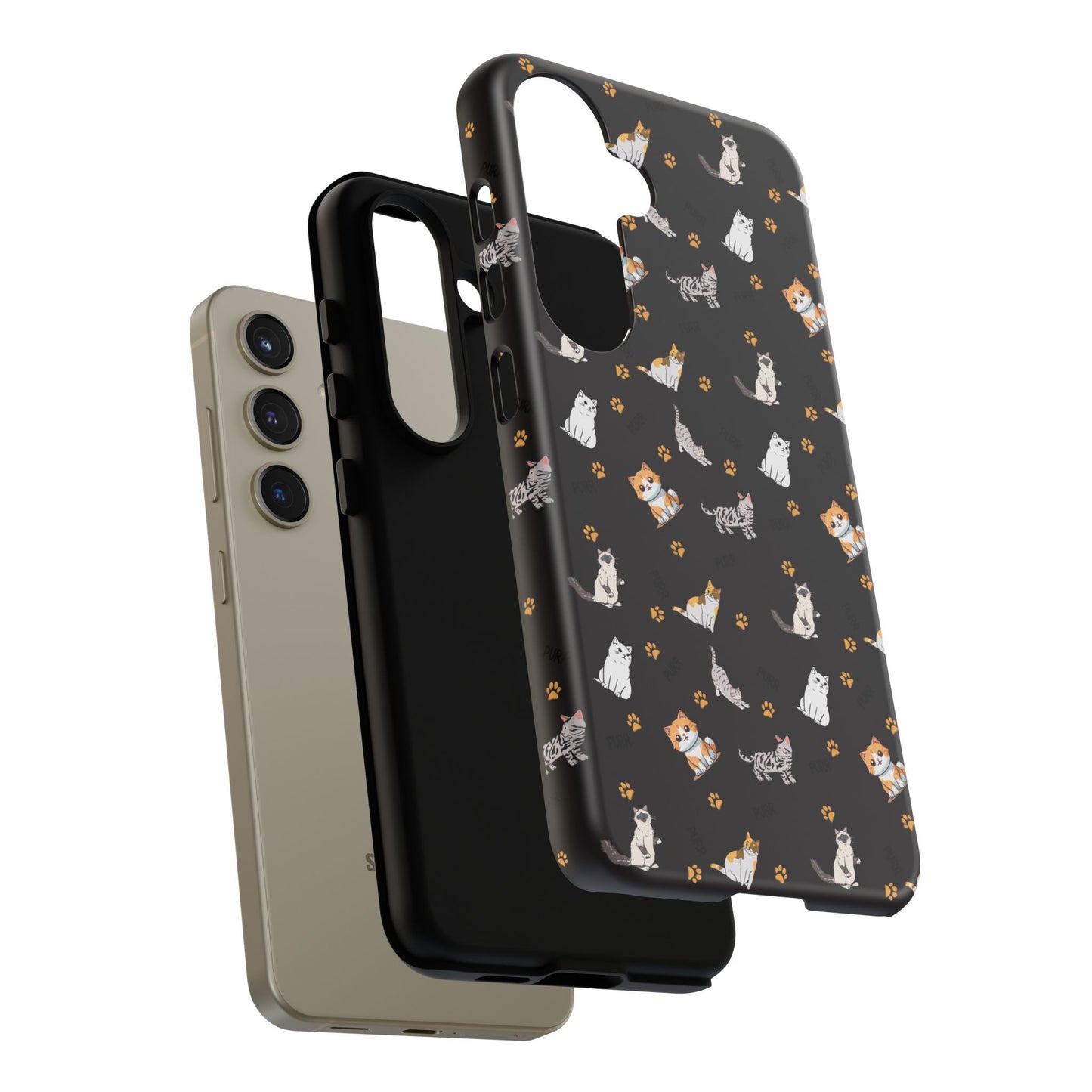 Durable Tough Phone Case, Stylish Glossy Finish, Trendy Cute Design, Everyday Protection for Smartphones