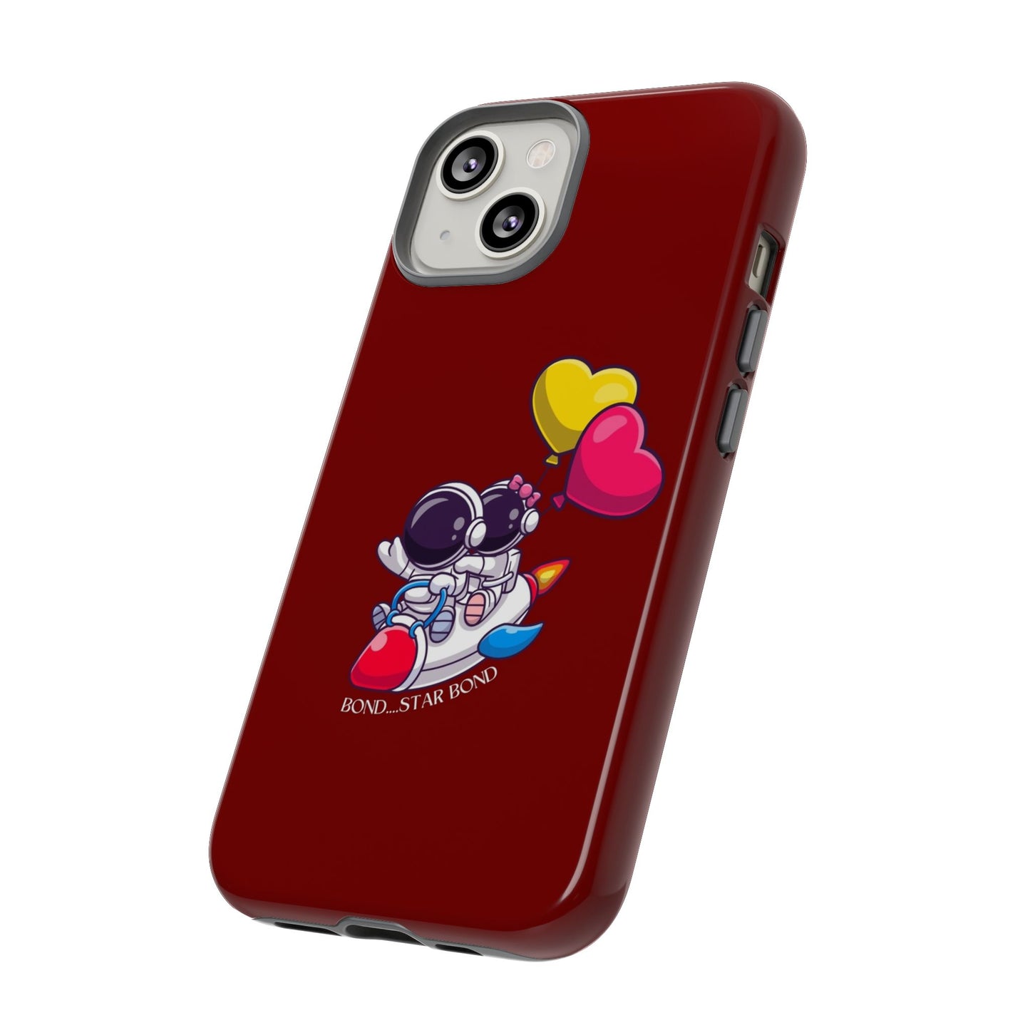 Cute Astronaut Phone Case - Love in Space Design for Couples