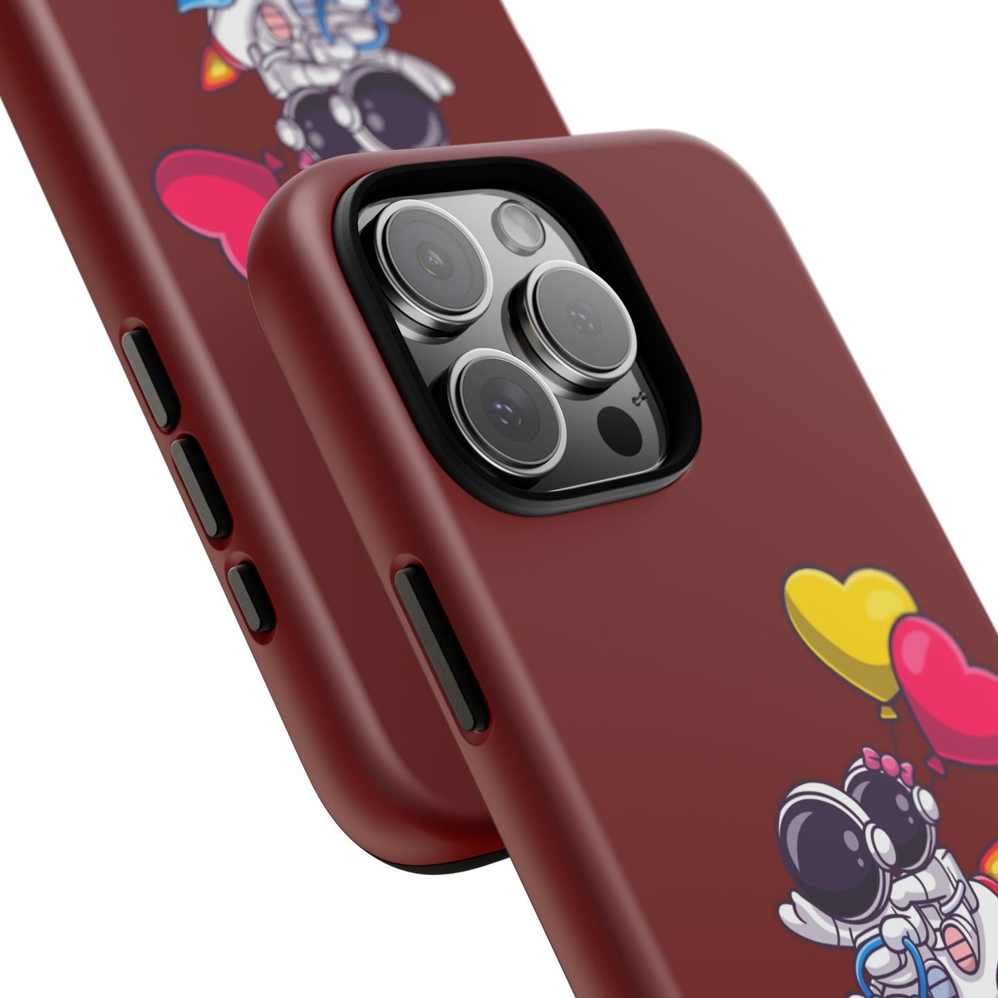 Cute Astronaut Phone Case - Love in Space Design for Couples
