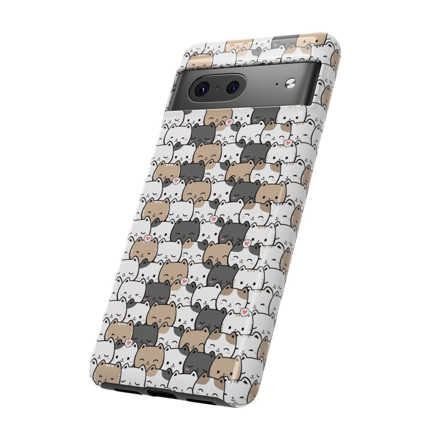 Tough Phone Case, Glossy Cute Finish, Durable and Stylish Design, Trendy Smartphone Protection
