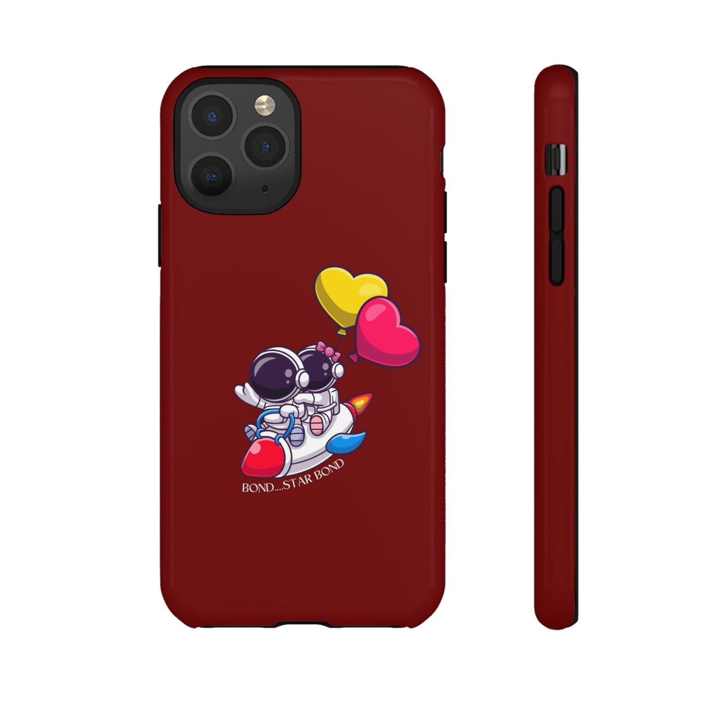 Cute Astronaut Phone Case - Love in Space Design for Couples