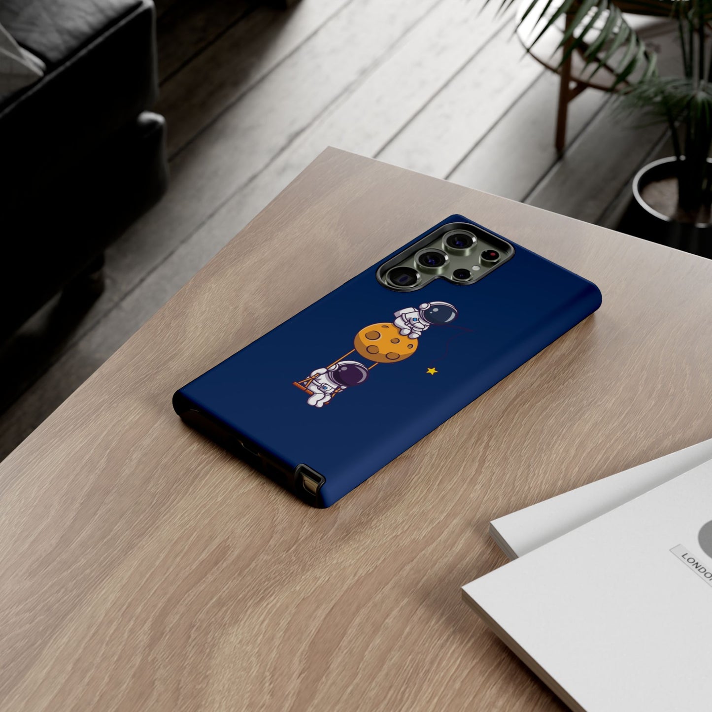 Astronaut Adventure Phone Case - Galaxy Design with Space Explorers