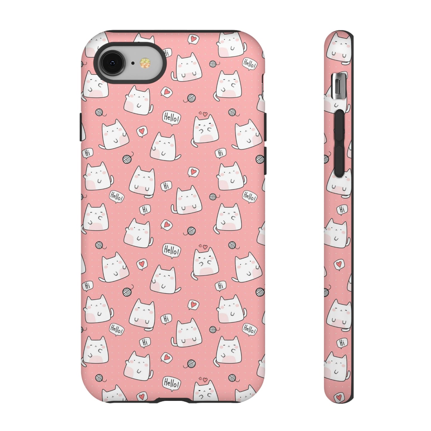 Tough Phone Case, Durable Glossy Cover, Trendy Stylish Design, Cute Protection for Smartphones