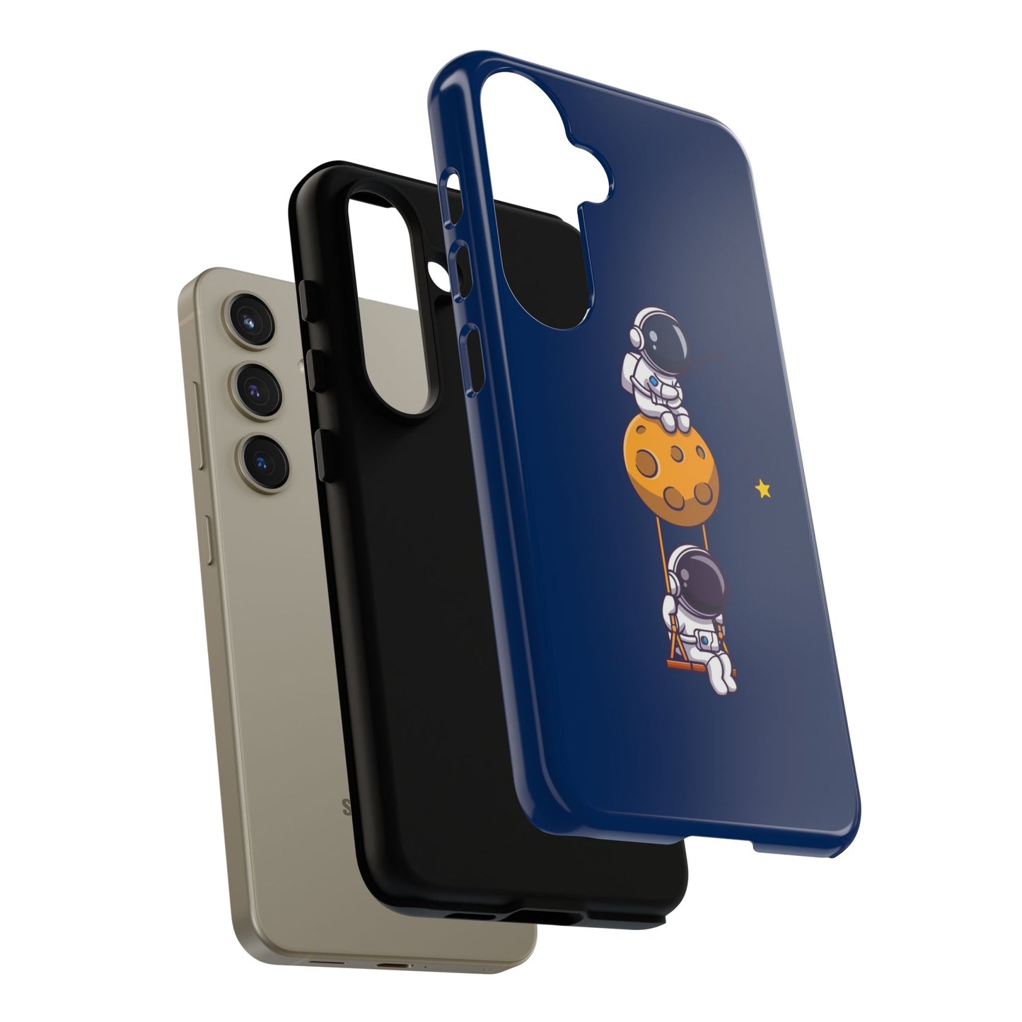 Astronaut Adventure Phone Case - Galaxy Design with Space Explorers