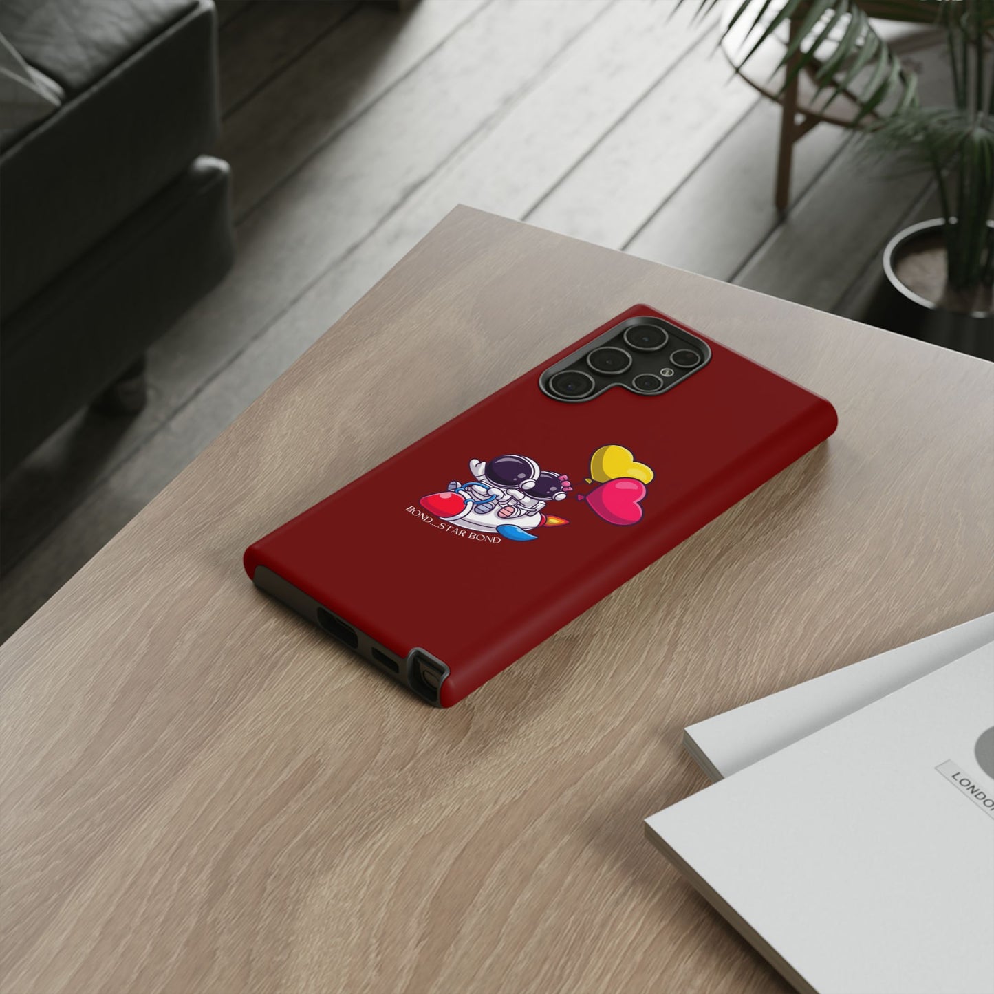 Cute Astronaut Phone Case - Love in Space Design for Couples