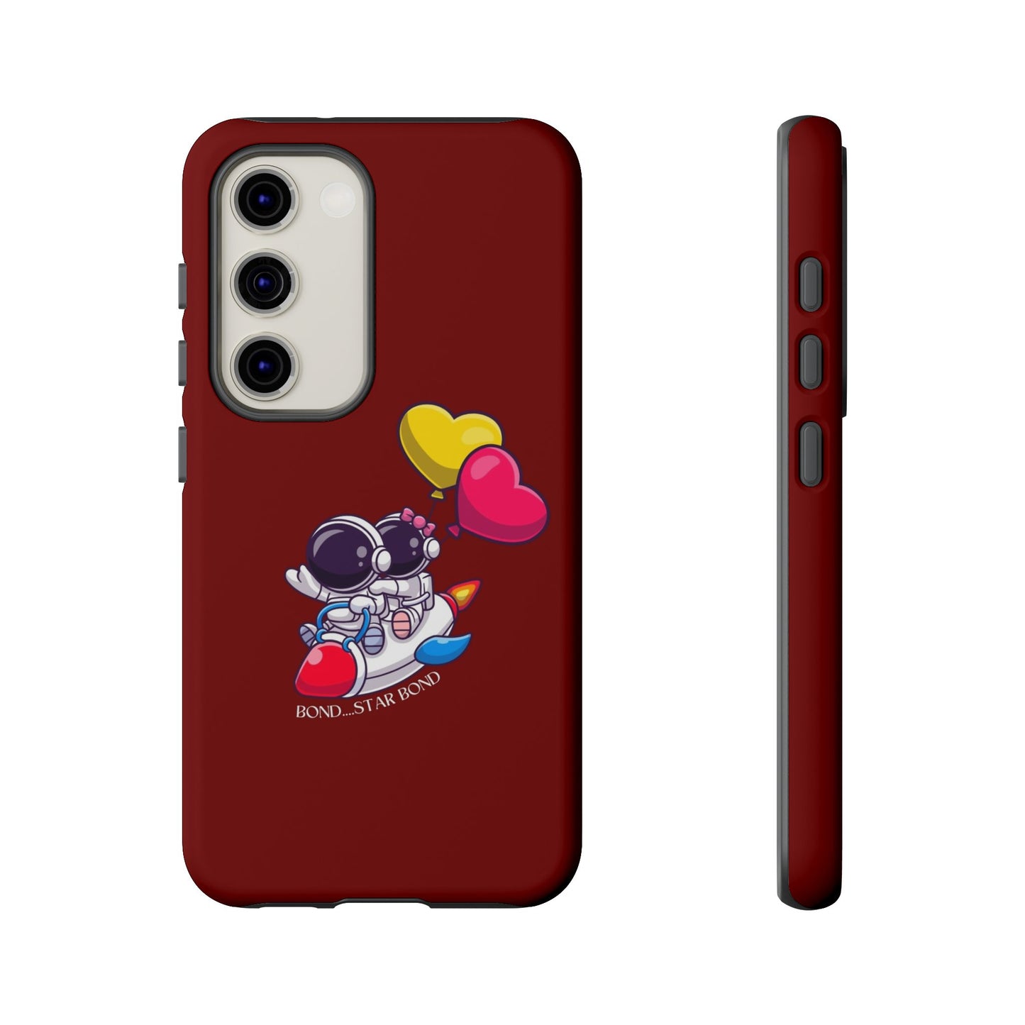 Cute Astronaut Phone Case - Love in Space Design for Couples