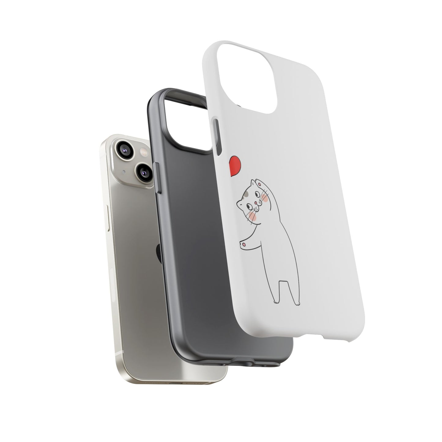Tough Phone Case, Cute and Stylish Design, Durable Glossy Finish, Trendy Smartphone Protection for Daily Use