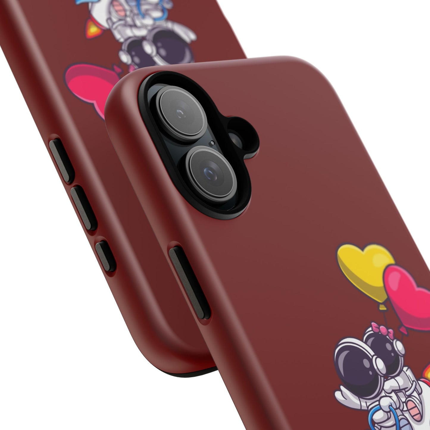 Cute Astronaut Phone Case - Love in Space Design for Couples