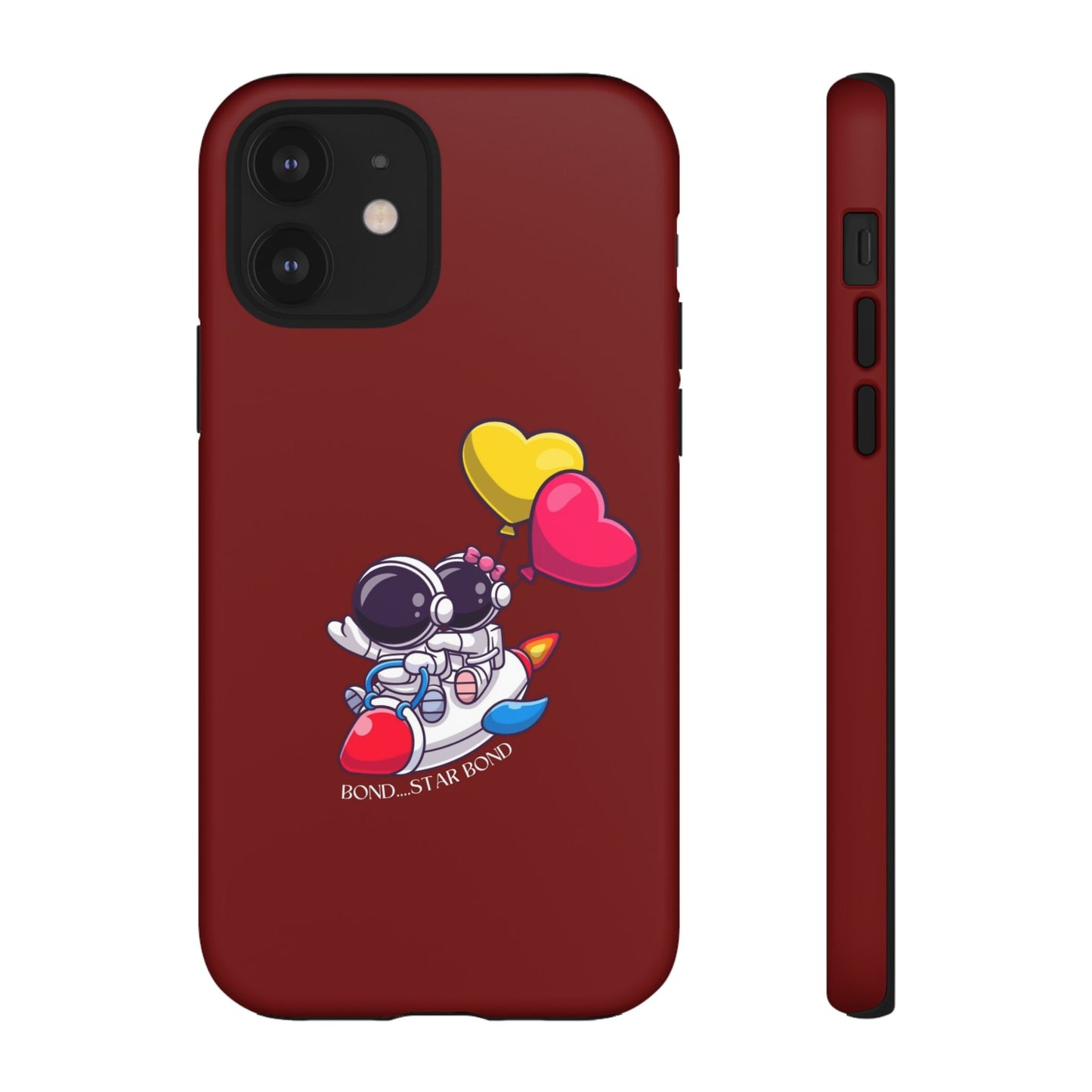 Cute Astronaut Phone Case - Love in Space Design for Couples