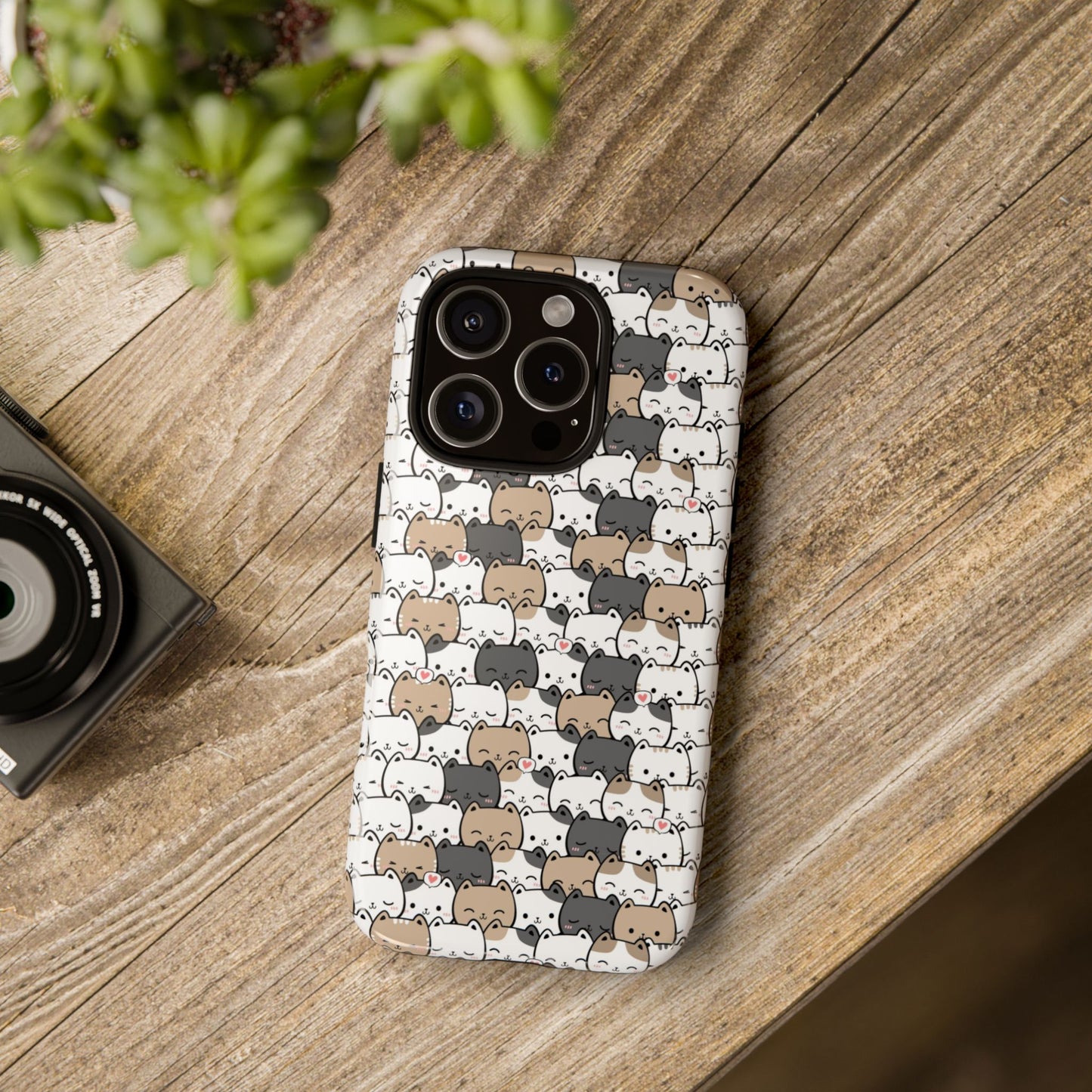 Tough Phone Case, Glossy Cute Finish, Durable and Stylish Design, Trendy Smartphone Protection