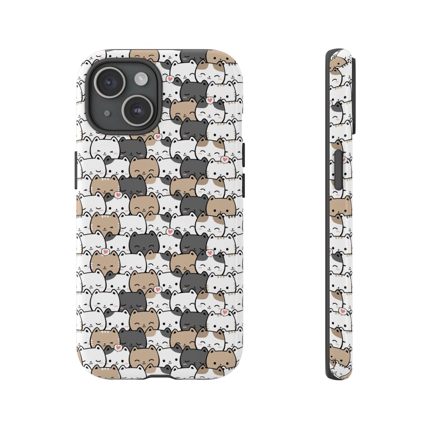Tough Phone Case, Glossy Cute Finish, Durable and Stylish Design, Trendy Smartphone Protection