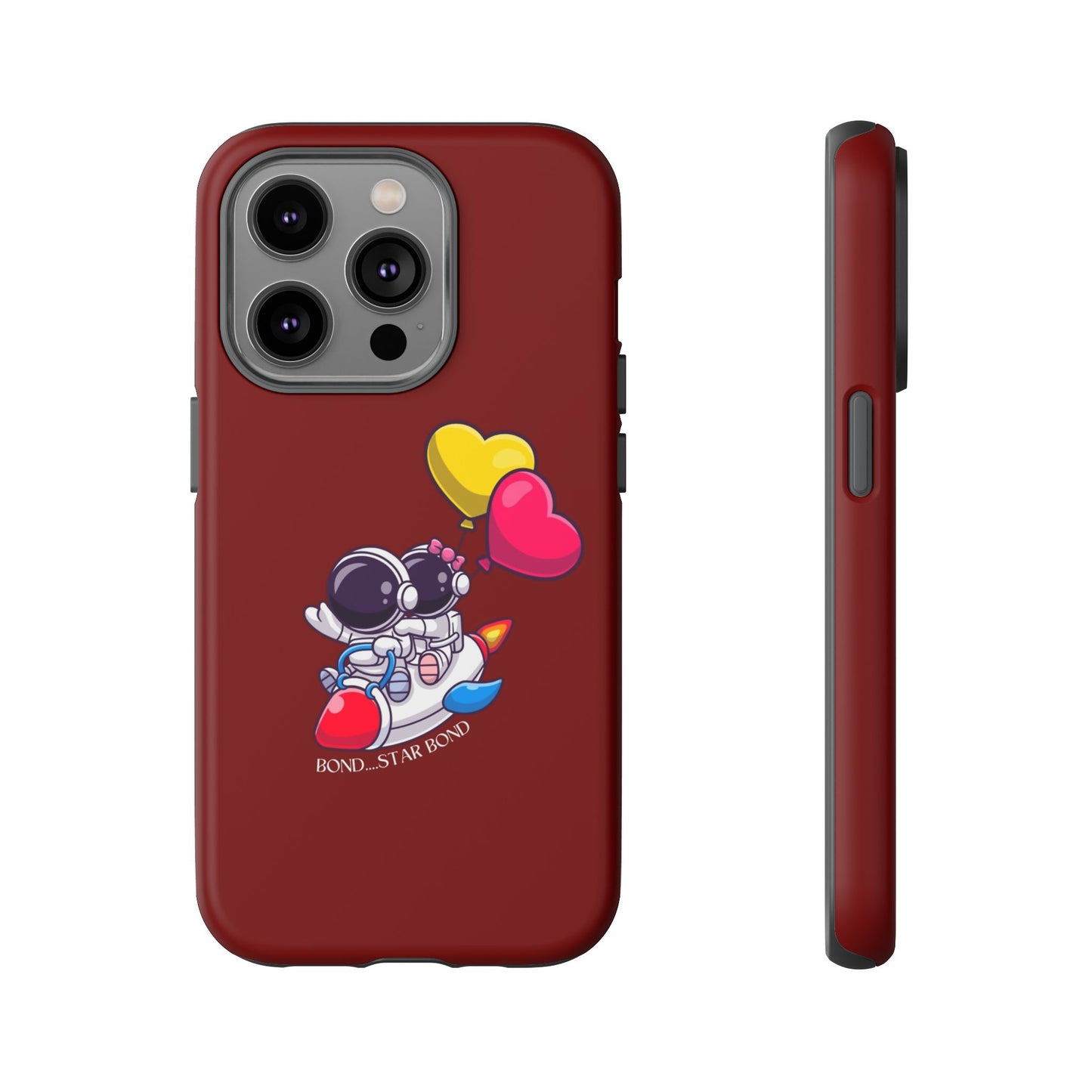Cute Astronaut Phone Case - Love in Space Design for Couples