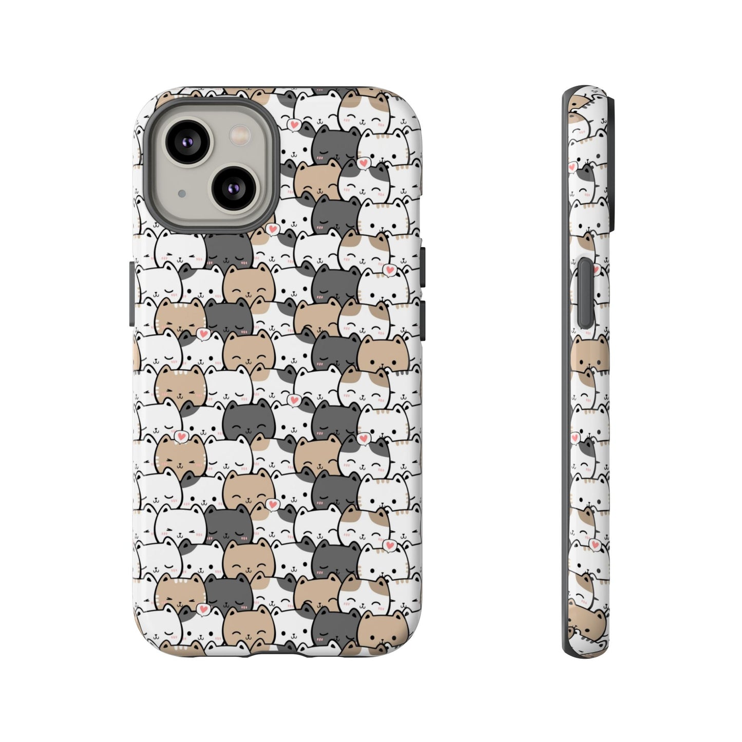 Tough Phone Case, Glossy Cute Finish, Durable and Stylish Design, Trendy Smartphone Protection
