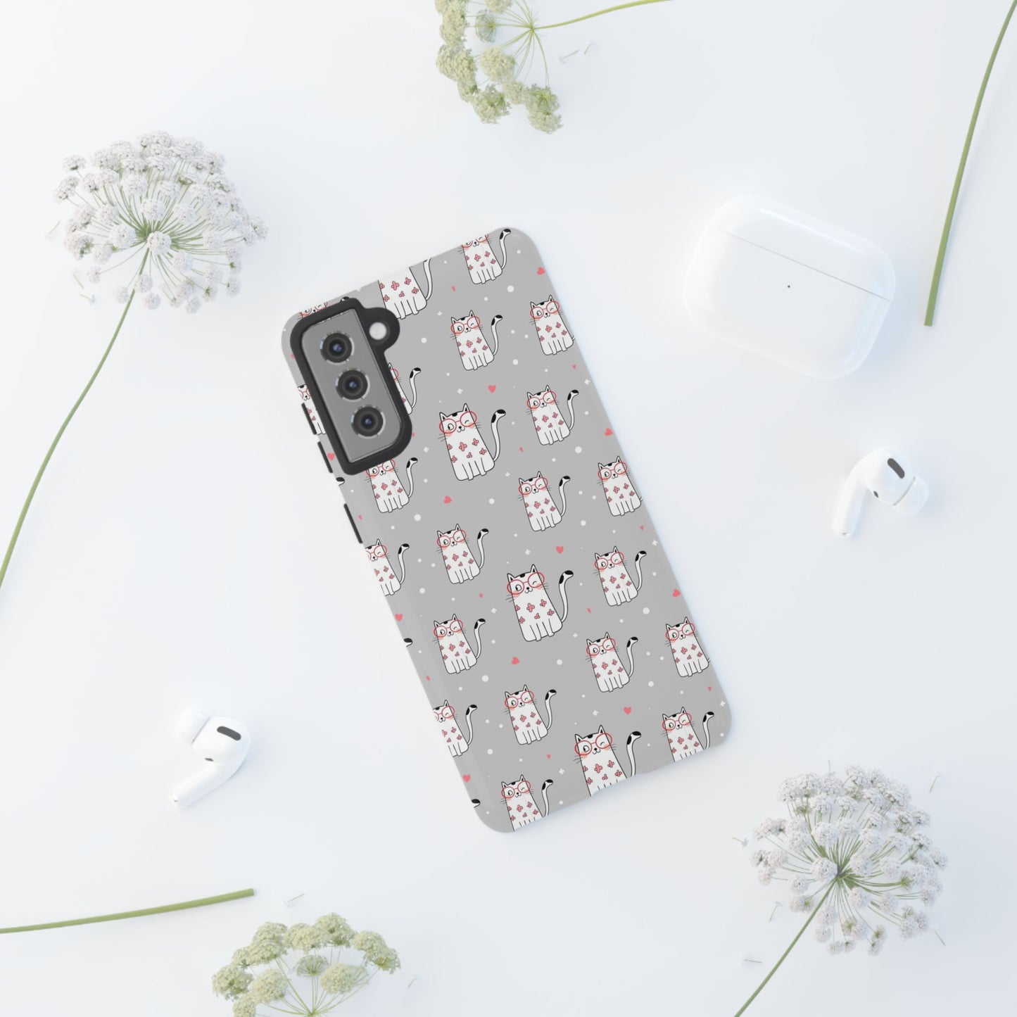 Durable Tough Phone Case, Stylish Glossy Cover, Trendy Cute Design, Perfect for Smartphone Use