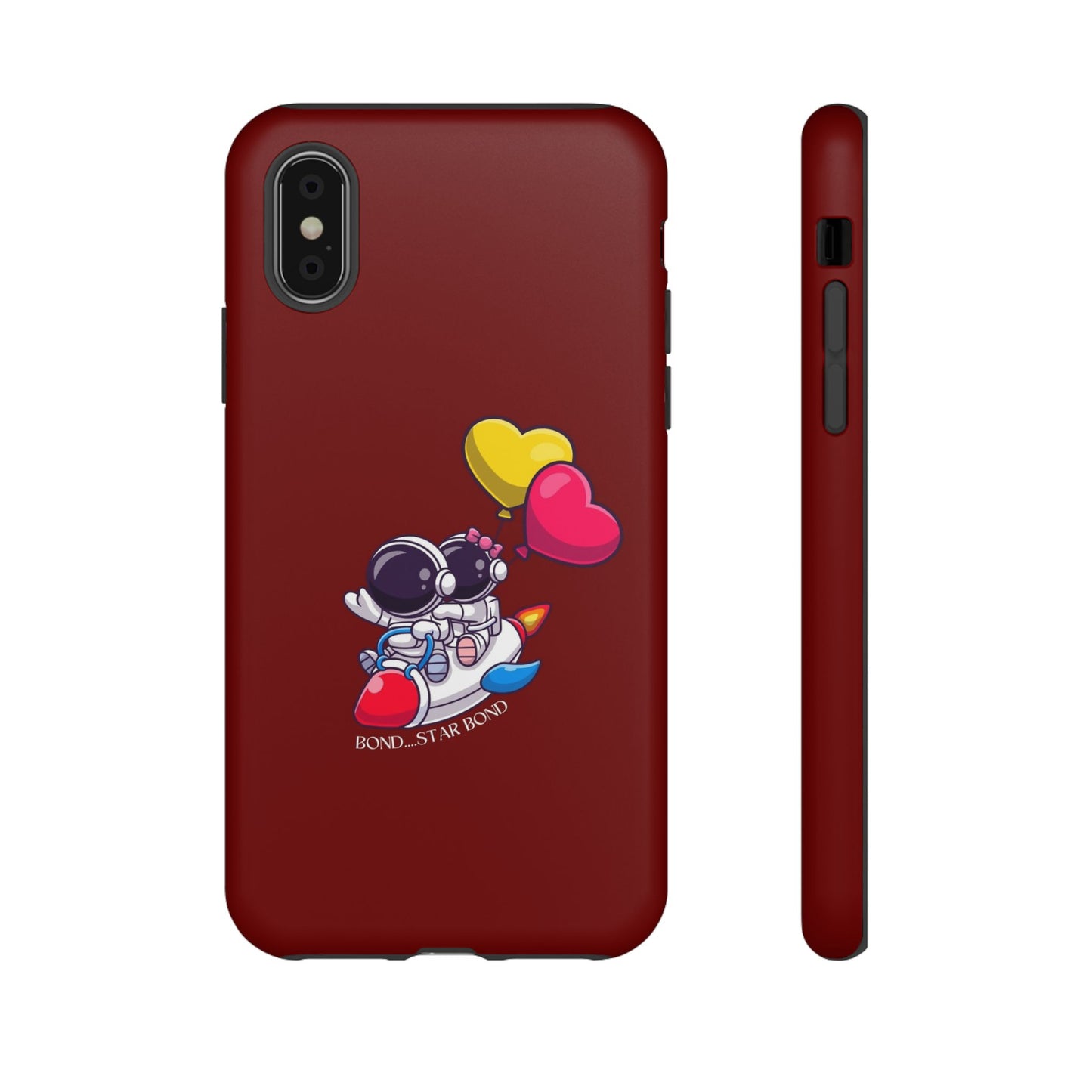 Cute Astronaut Phone Case - Love in Space Design for Couples