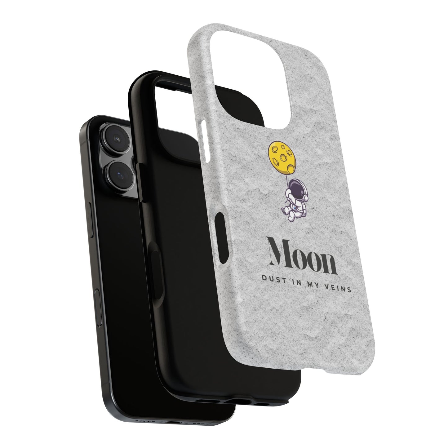 Astronaut Moon Phone Case - "Dust in My Veins" Durable Tough Case