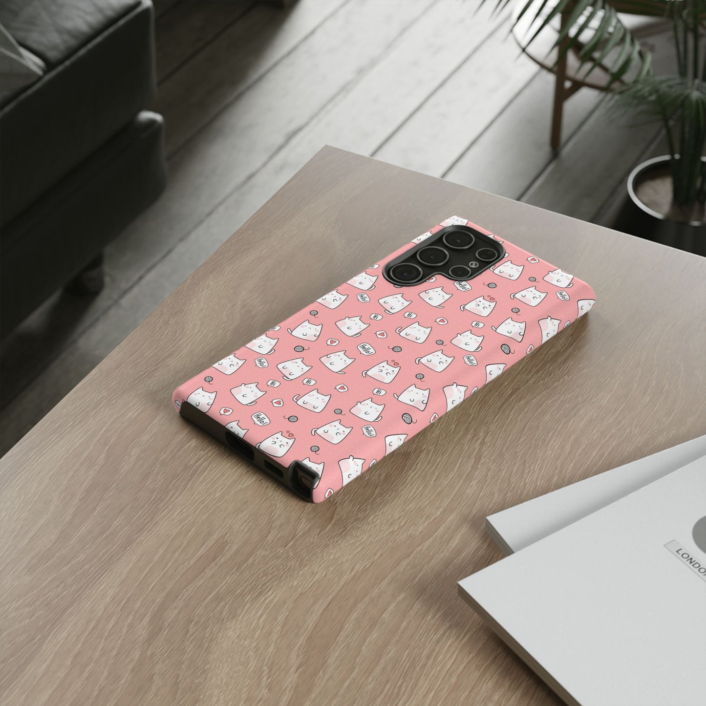 Tough Phone Case, Durable Glossy Cover, Trendy Stylish Design, Cute Protection for Smartphones