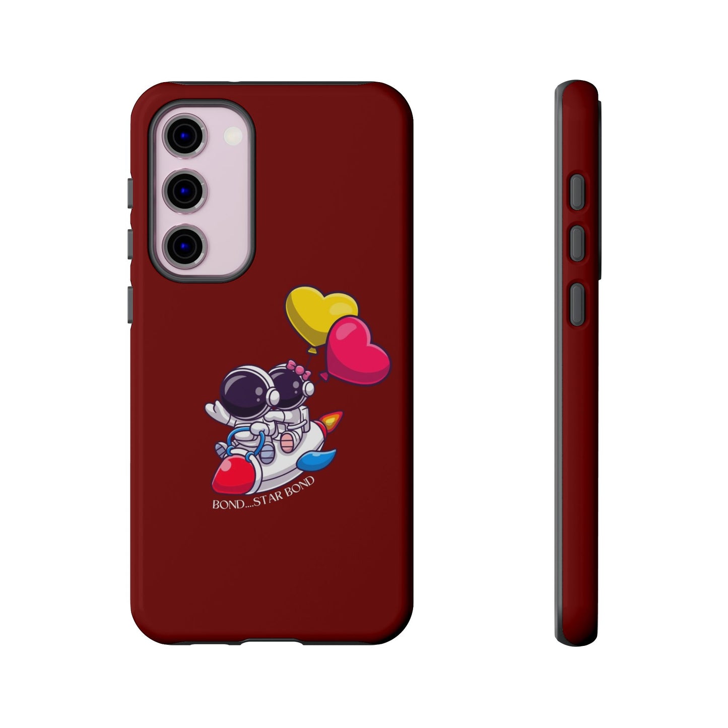 Cute Astronaut Phone Case - Love in Space Design for Couples