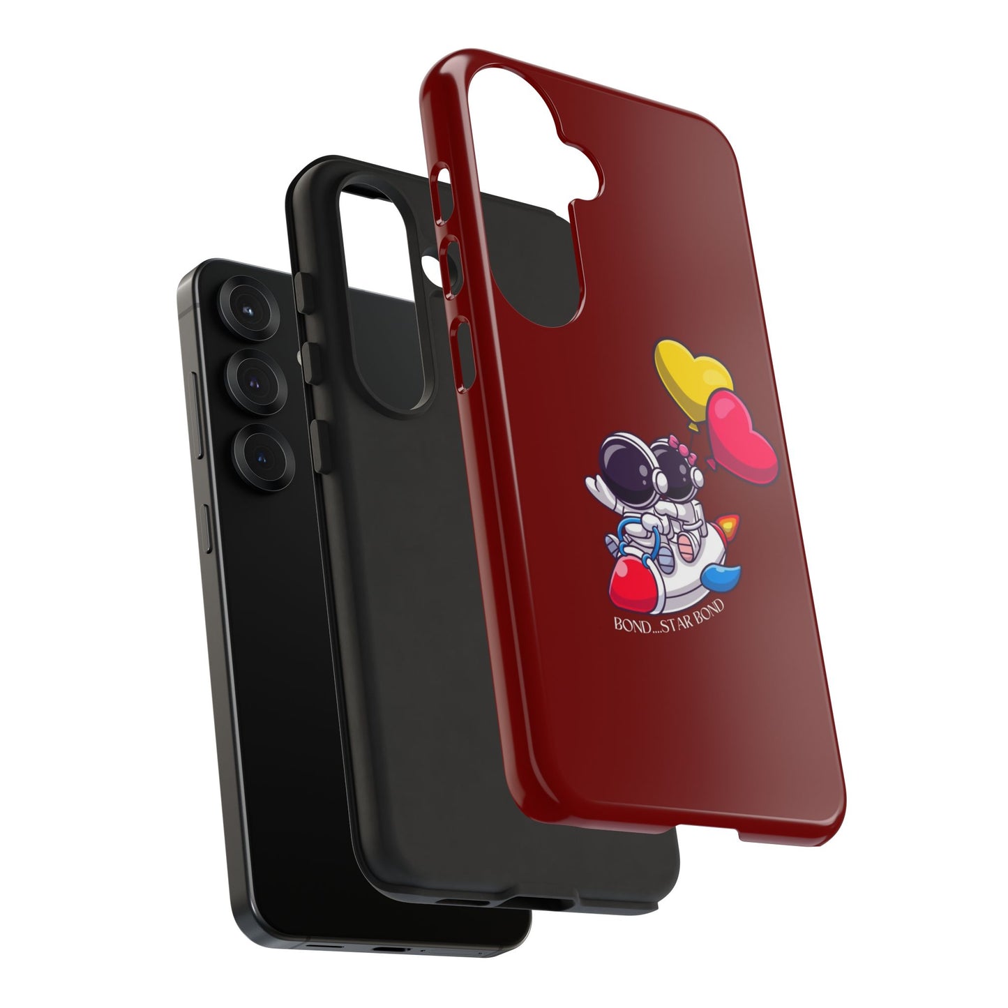 Cute Astronaut Phone Case - Love in Space Design for Couples