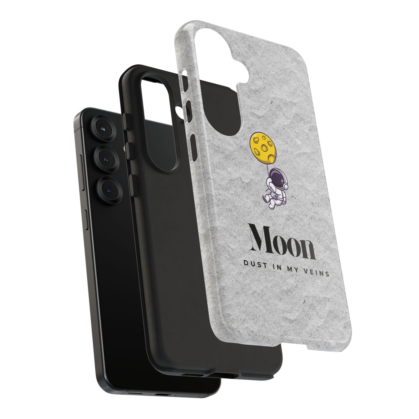 Astronaut Moon Phone Case - "Dust in My Veins" Durable Tough Case