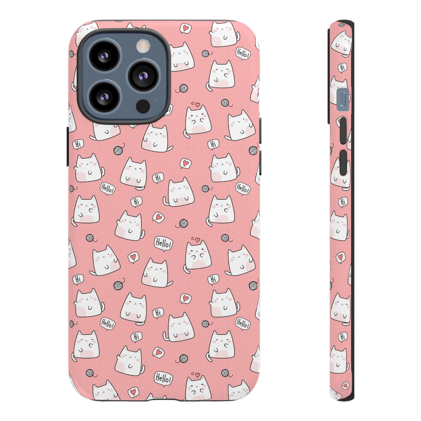 Tough Phone Case, Durable Glossy Cover, Trendy Stylish Design, Cute Protection for Smartphones