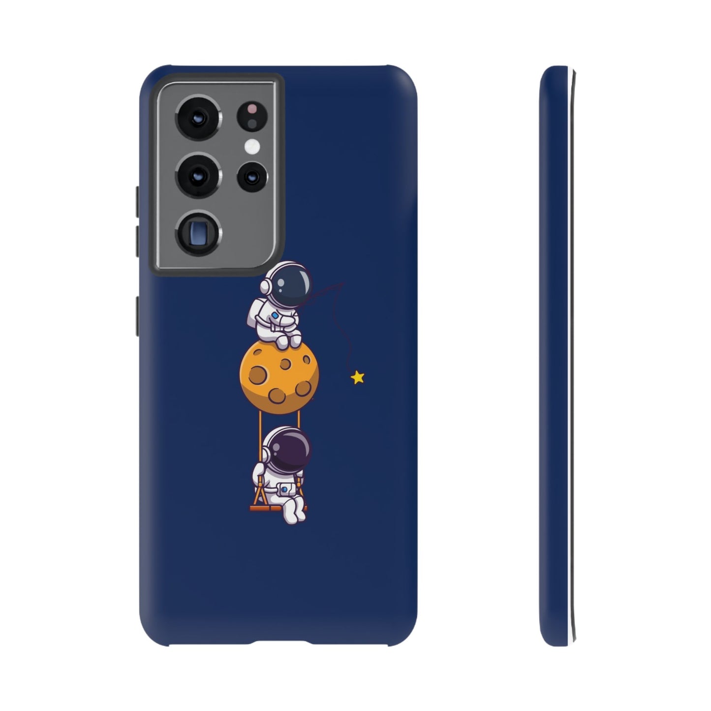 Astronaut Adventure Phone Case - Galaxy Design with Space Explorers