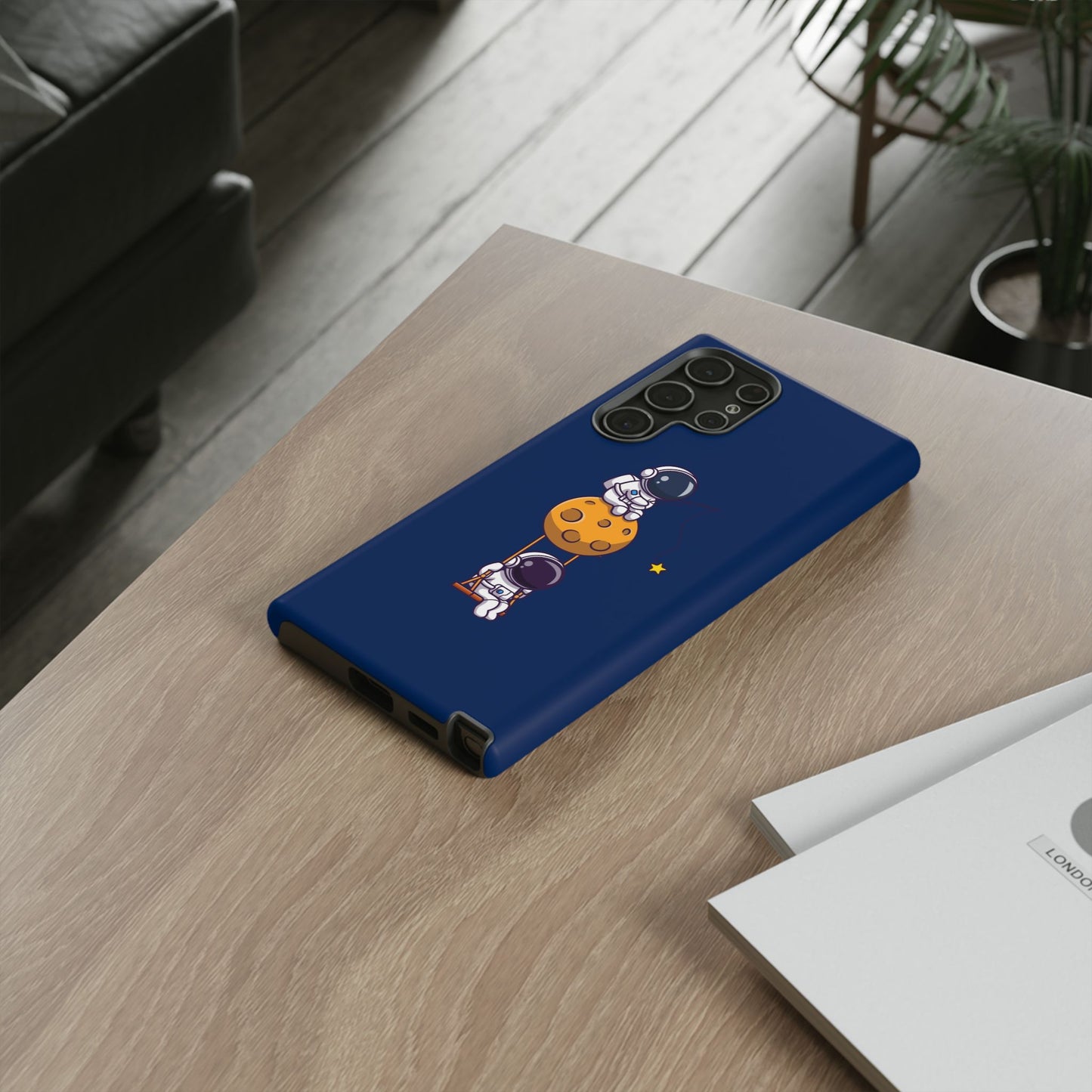 Astronaut Adventure Phone Case - Galaxy Design with Space Explorers
