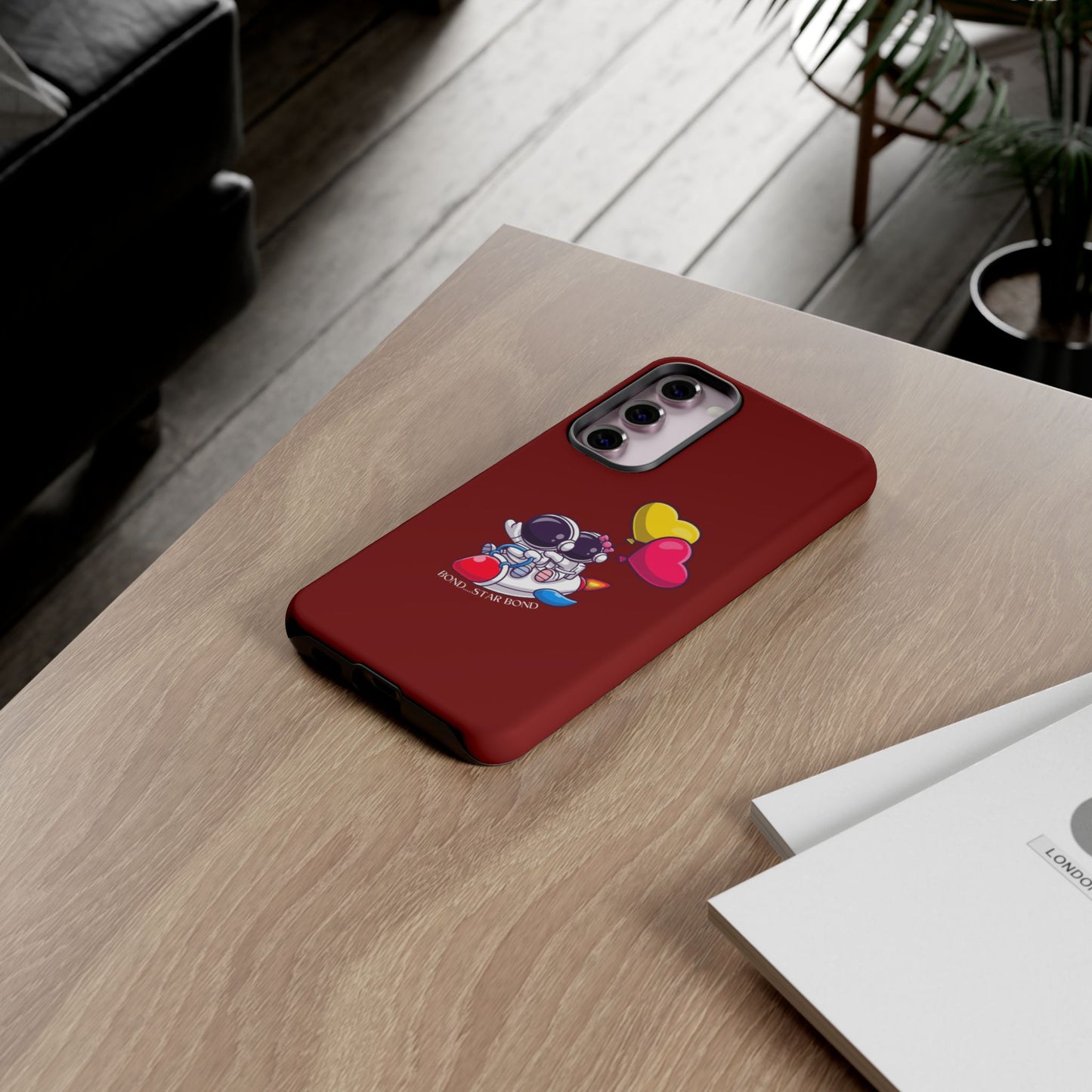 Cute Astronaut Phone Case - Love in Space Design for Couples