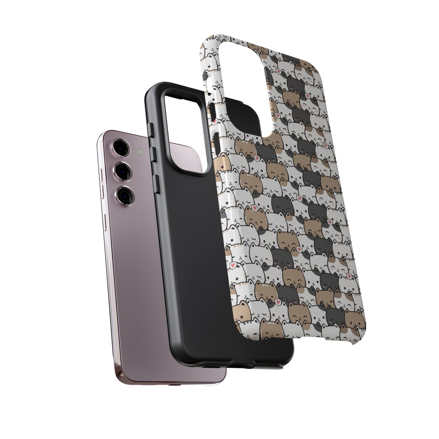 Tough Phone Case, Glossy Cute Finish, Durable and Stylish Design, Trendy Smartphone Protection
