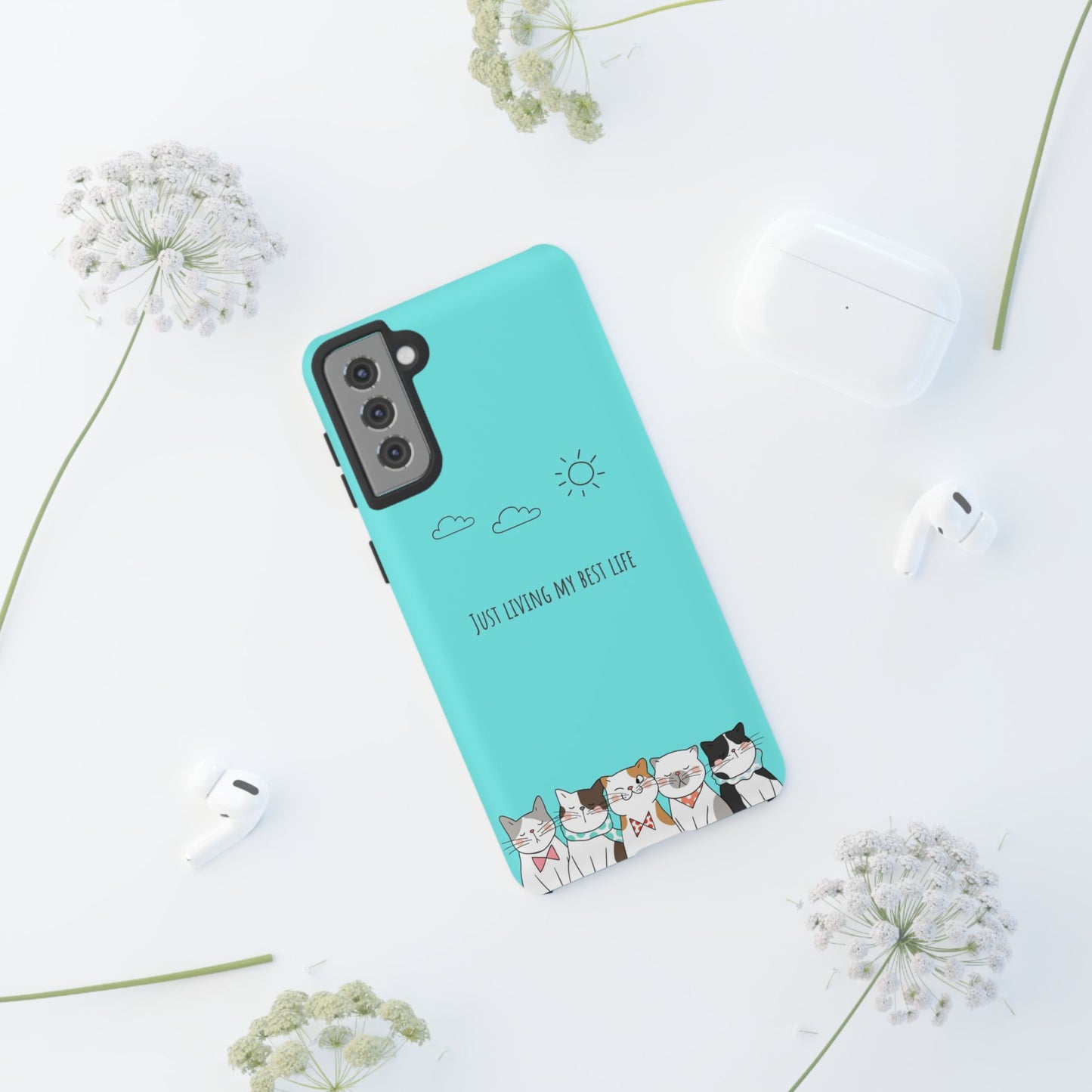 Durable Tough Phone Case, Stylish Trendy Glossy Finish, Cute Design for Smartphone Protection